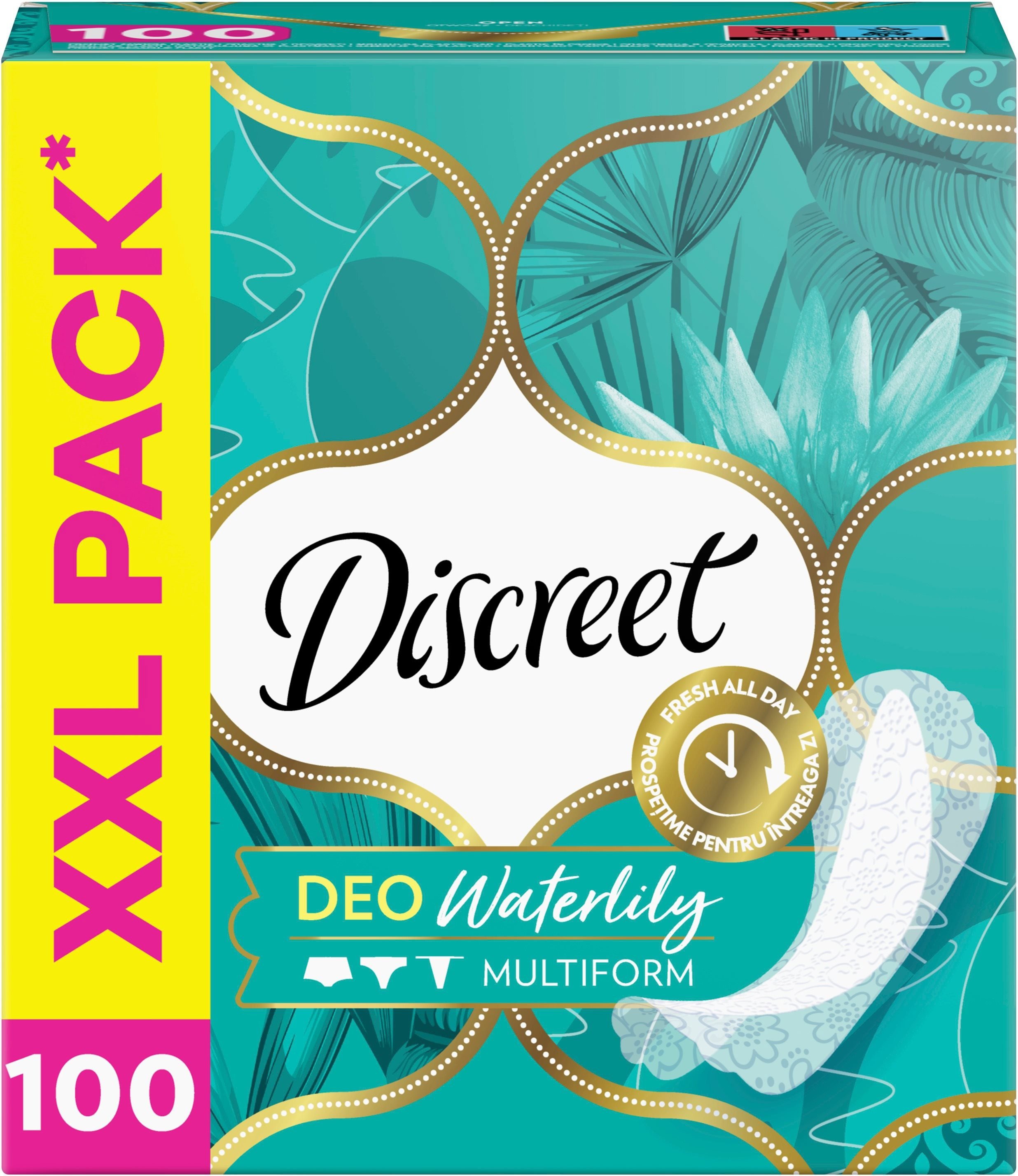 Slipové vložky DISCREET Multiform Waterlily 100 ks