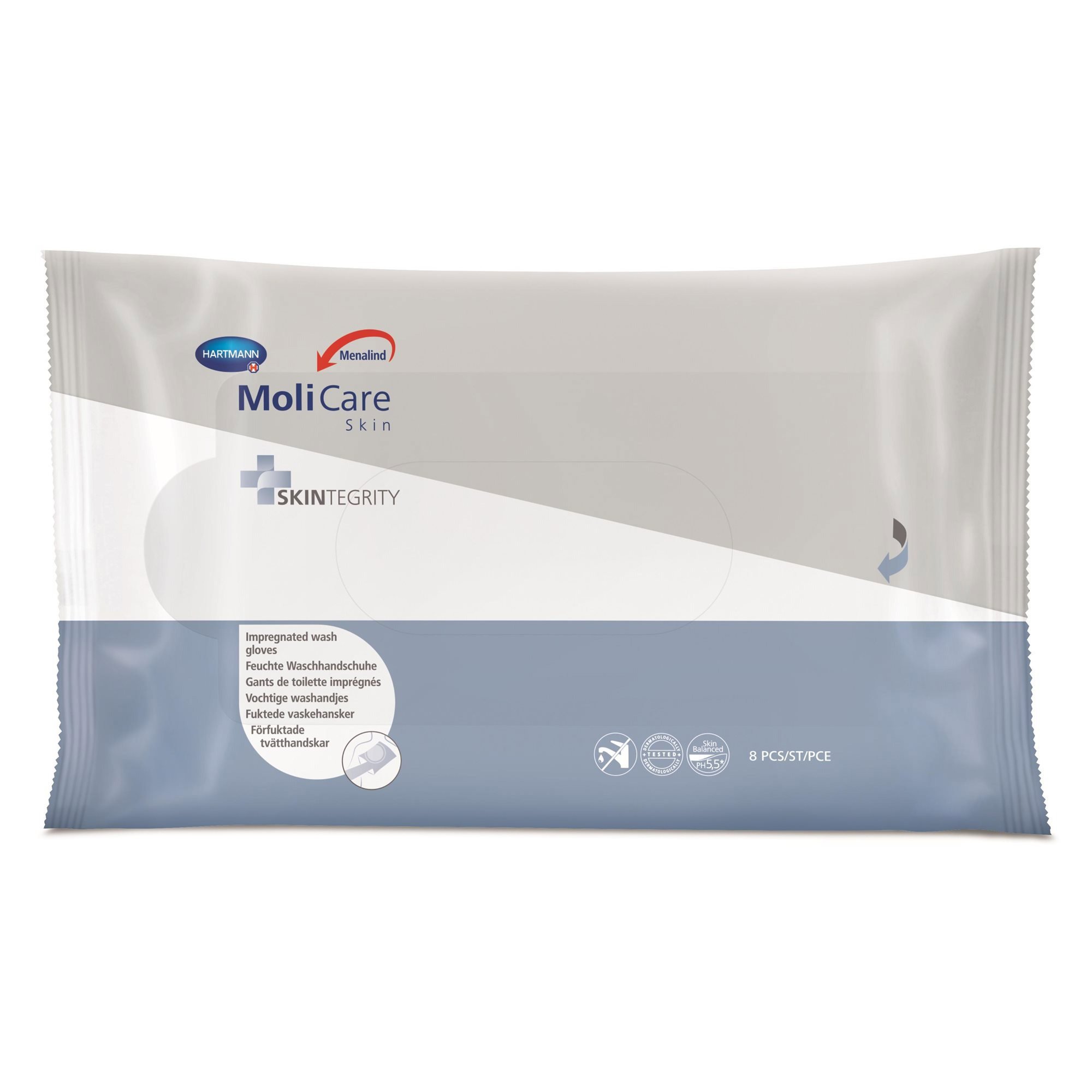 MOLICARE Skin Moisturised Wipes 8 pcs