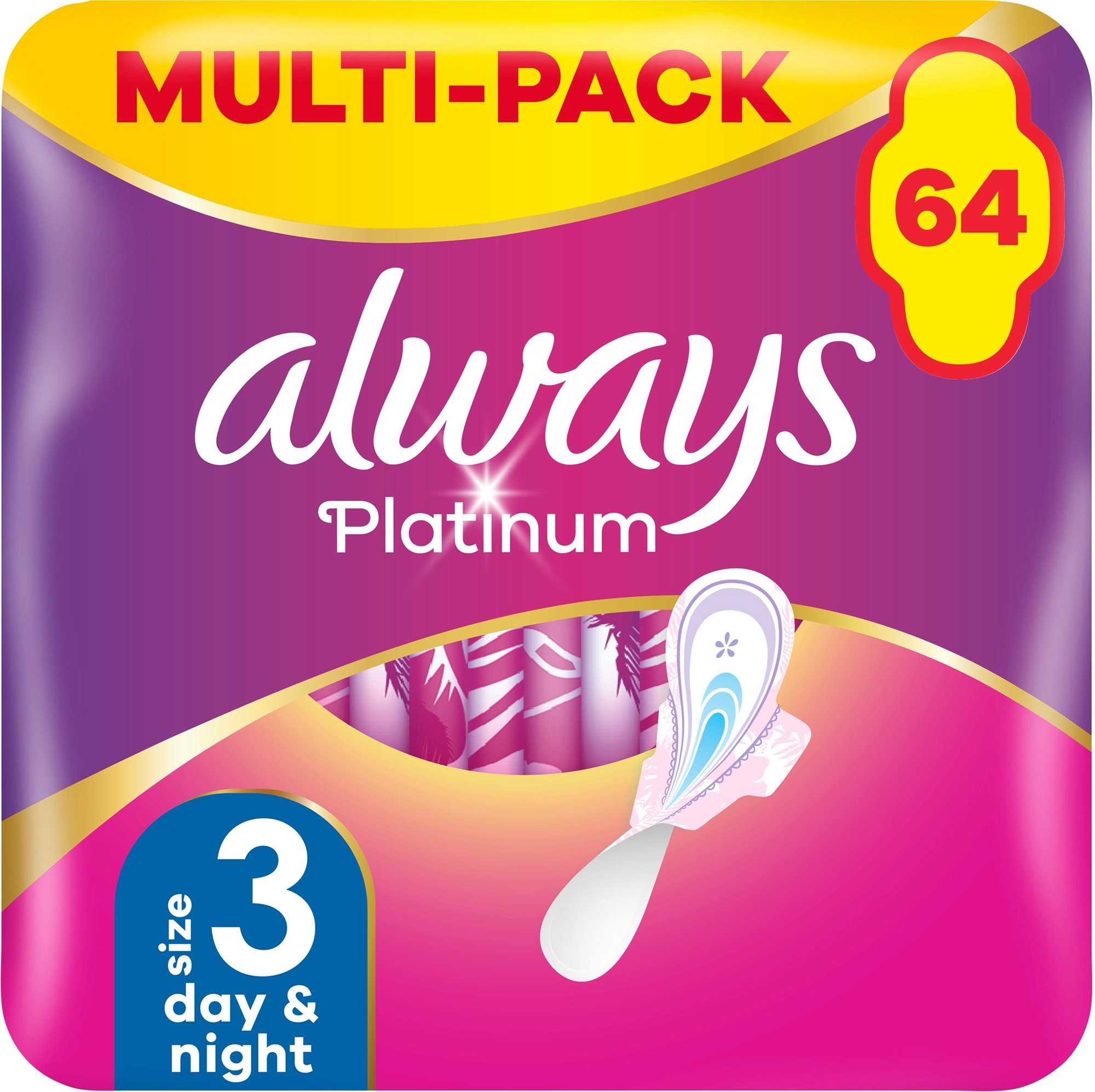 Menstruační vložky ALWAYS Platinum Day & Night 64 ks