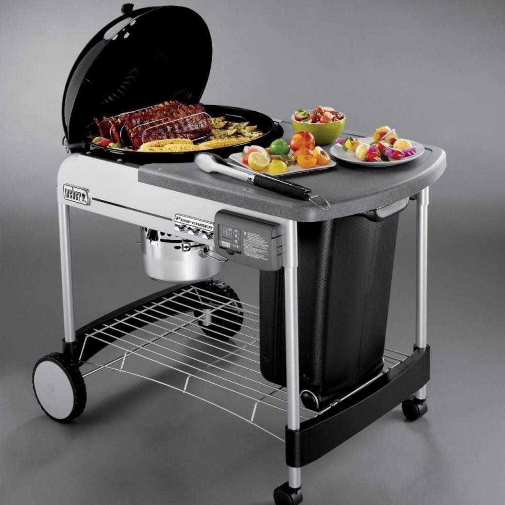 Gril Weber Performer Deluxe GBS gril na dřevěné uhlí 57 cm, Black