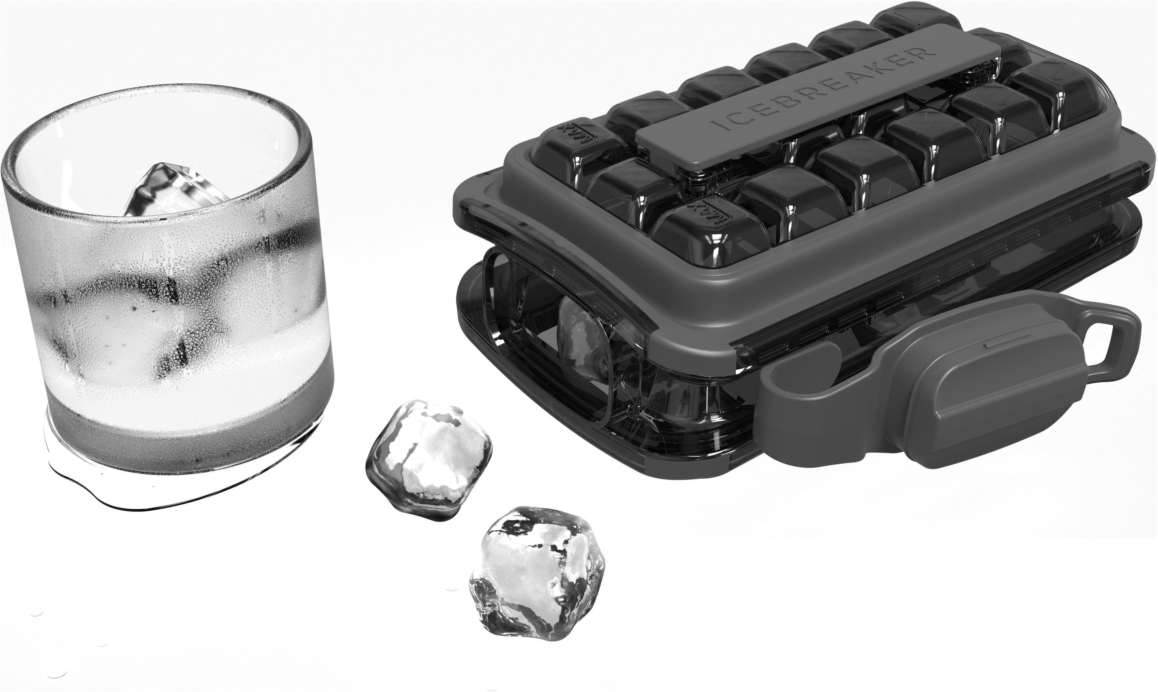 Forma na led IceBreaker Nordic 4-in-1 Ice Cube Tray POP 2.0 Clear Black
