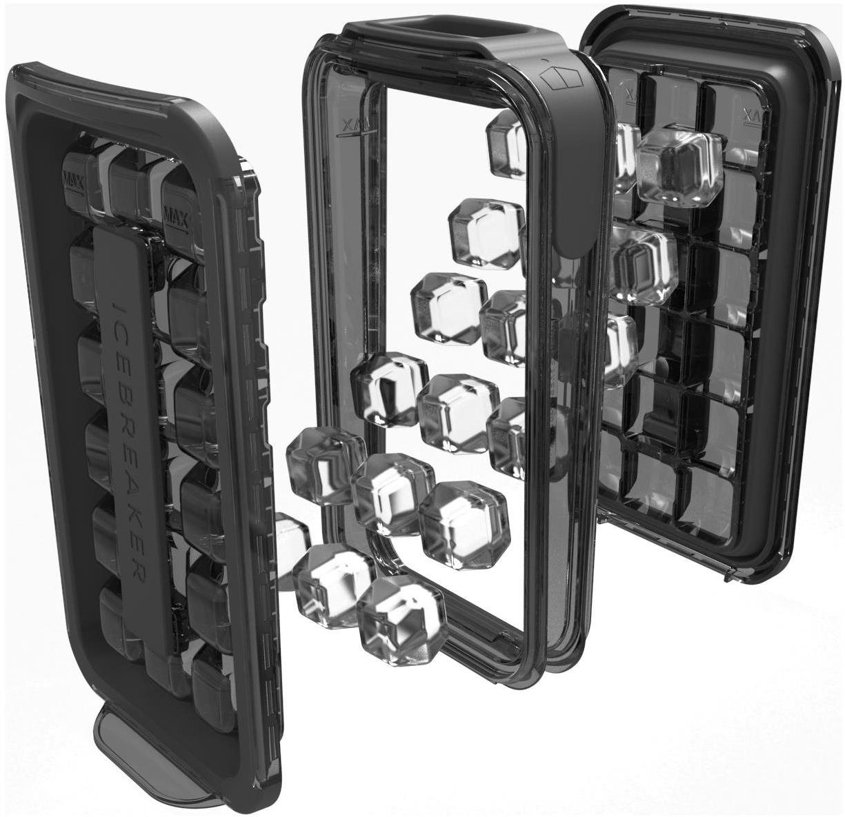 Forma na led IceBreaker Nordic 4-in-1 Ice Cube Tray POP 2.0 Clear Black
