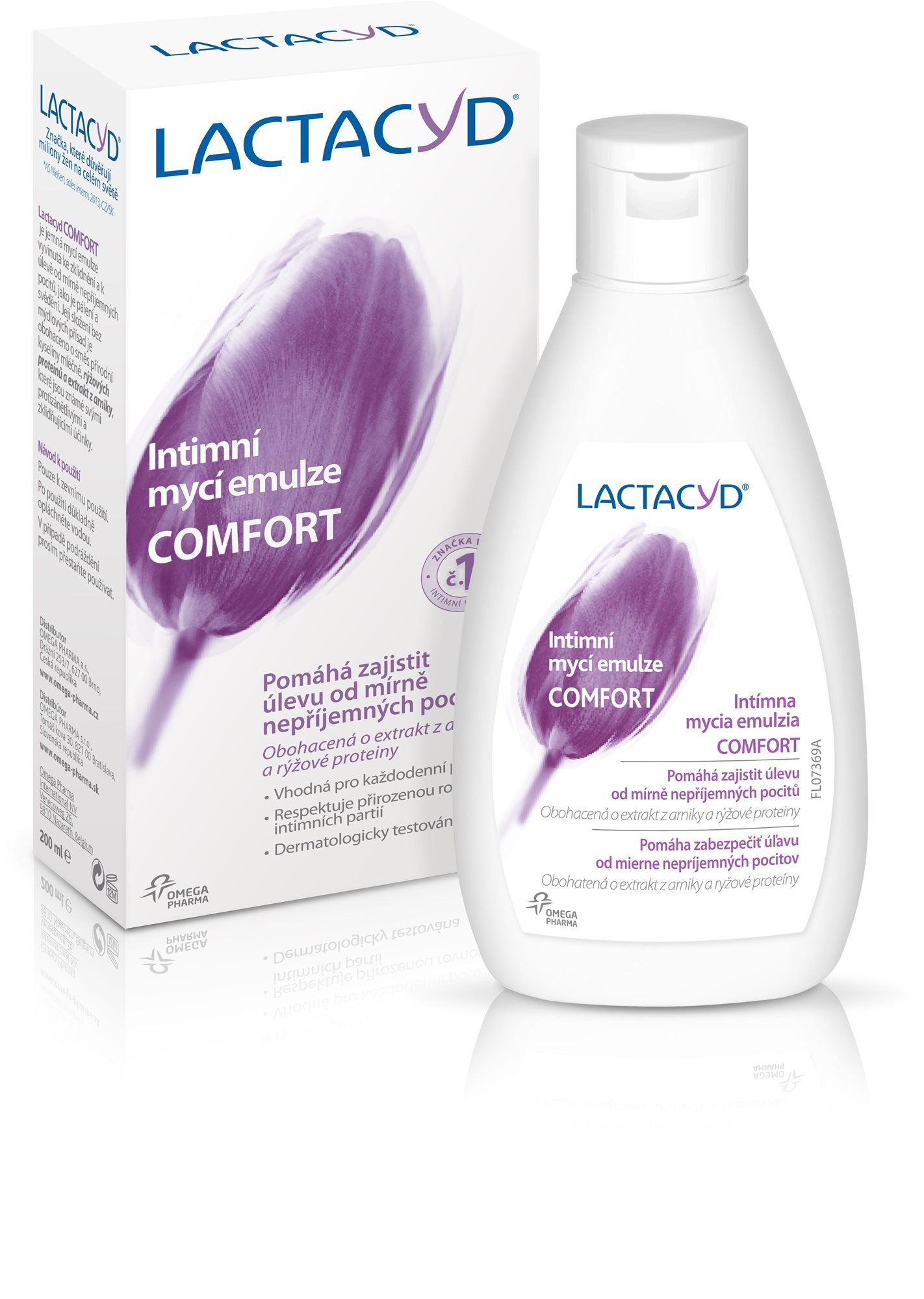 Intimní mycí emulze LACTACYD Comfort 200 ml
