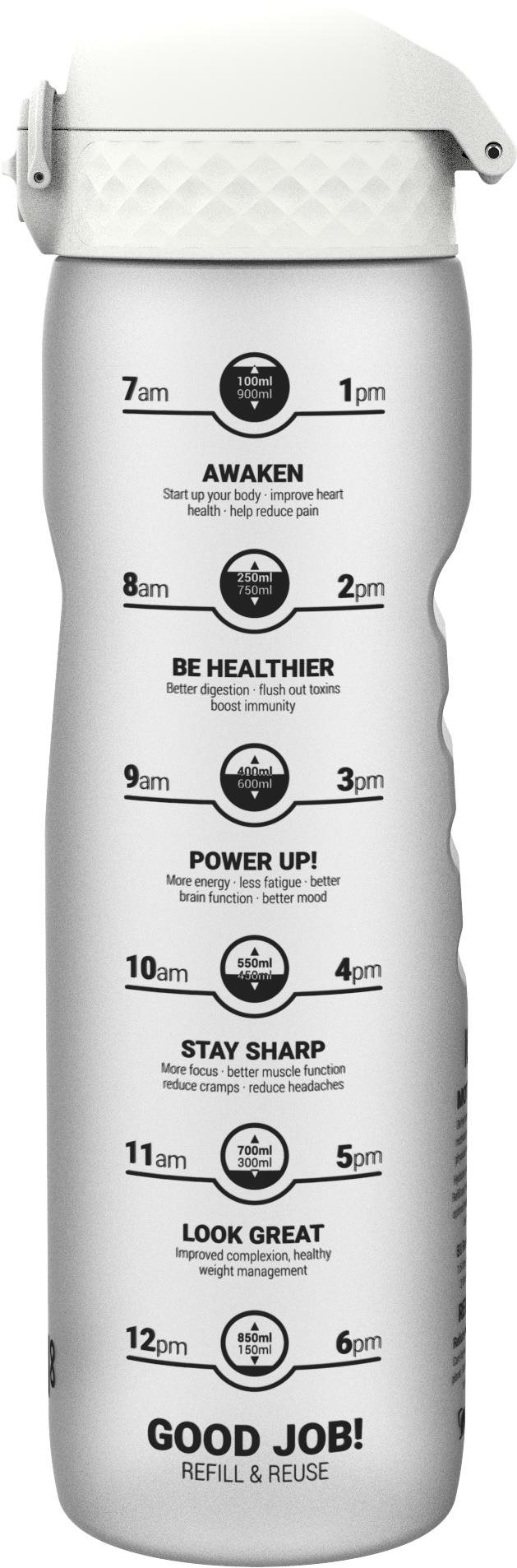 Láhev na pití ion8 Leak Proof Motivator Ice 1000 ml