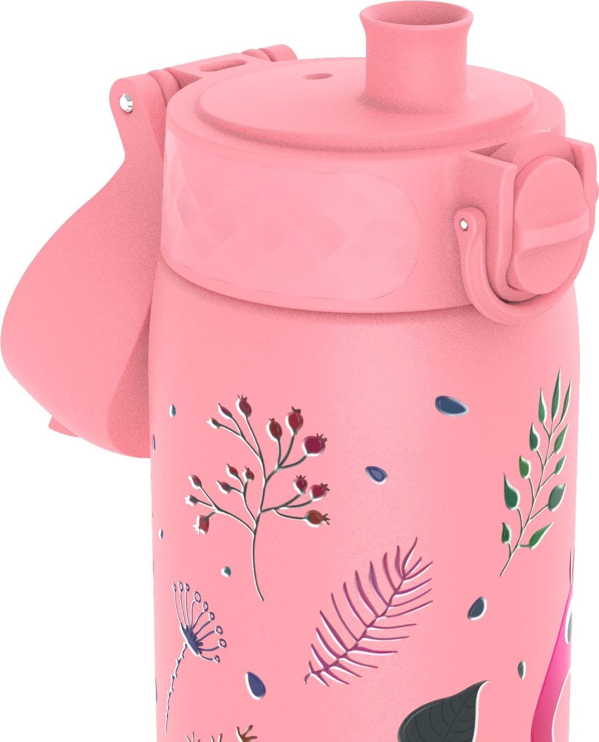 Láhev na pití pro děti ion8 Leak Proof Nerezová láhev Flamingo 600 ml