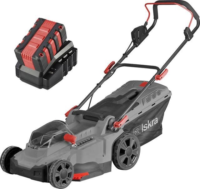 Aku sekačka ISKRA Rotační sekačka AKU IX-LM36-SETISKRA X-CROSS GARDEN (1x4 Ah)