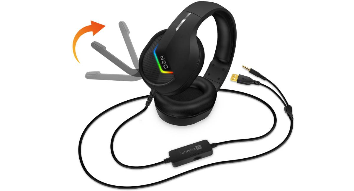CONNECT IT Neo Schwarzes Gaming-Headset