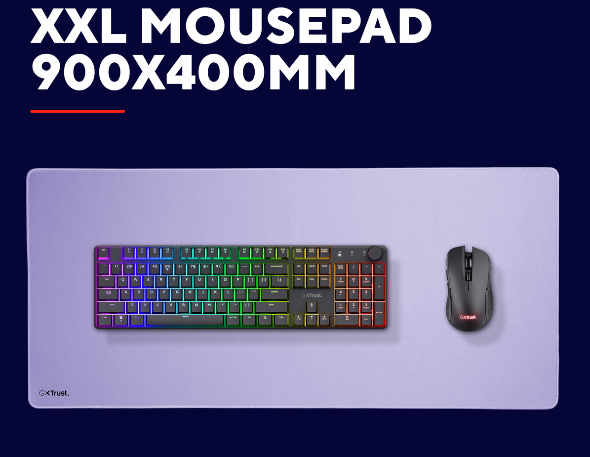 Trust GXT759P XXL Mauspad Lila