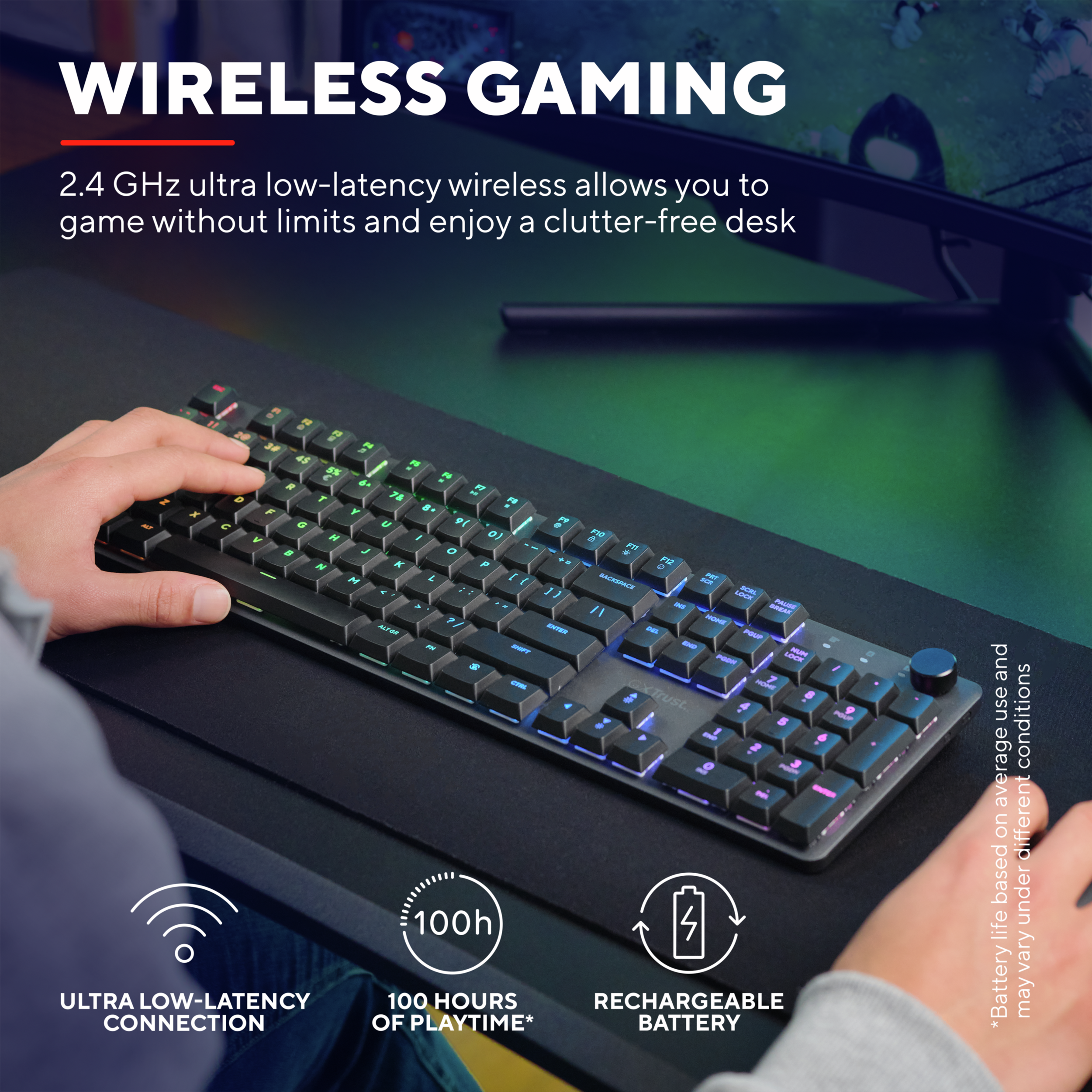 Trust GXT 868 Torix Gaming-Tastatur - US