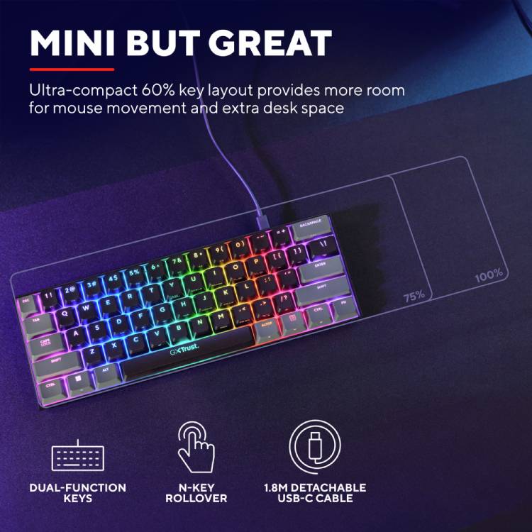Trust GXT867 Acira Gaming-Tastatur