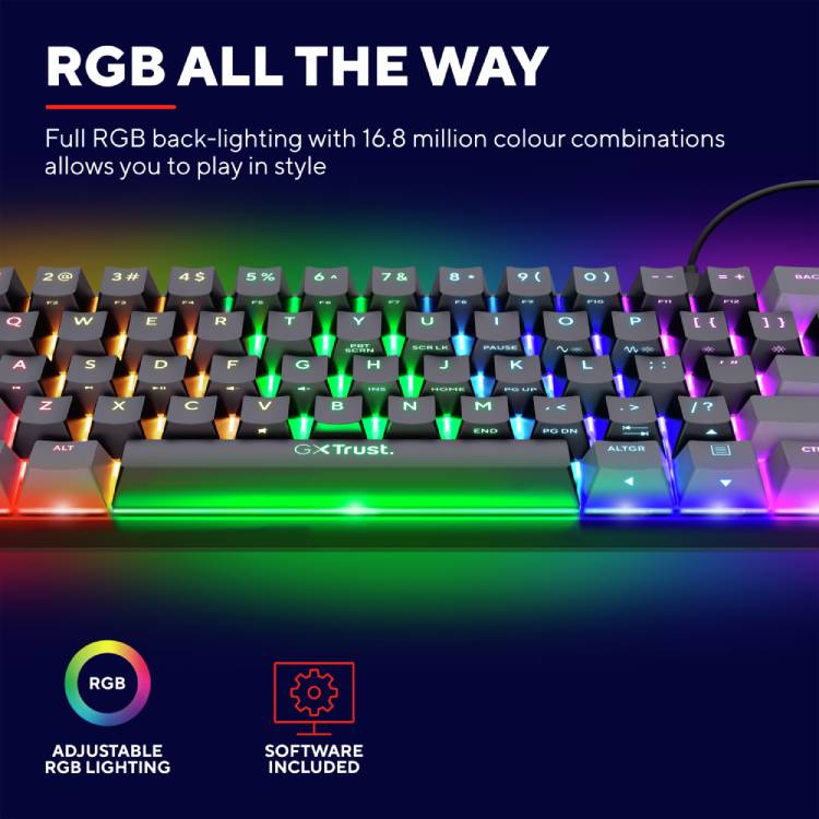 Trust GXT867 Acira Gaming-Tastatur