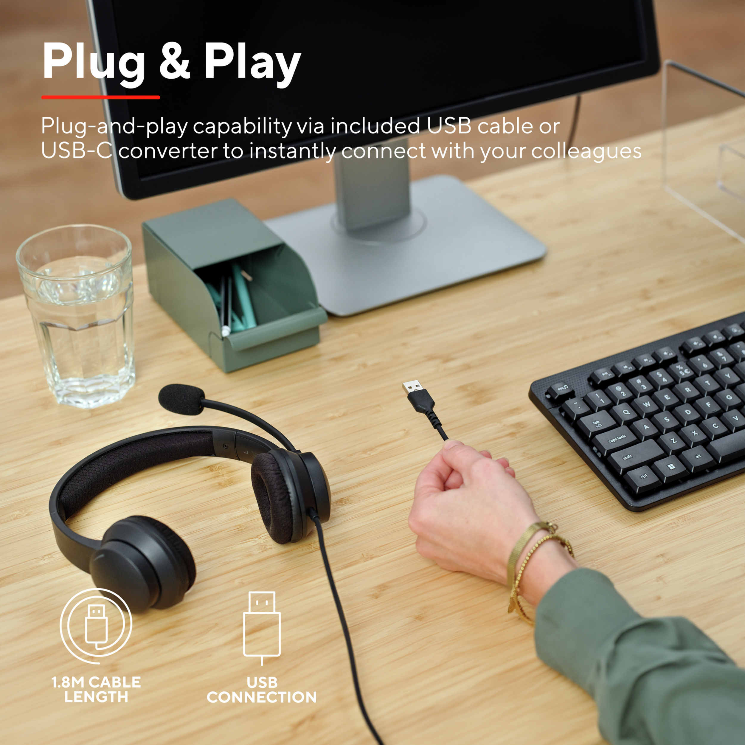 Sluchátka Trust AYDA USB PC HEADSET