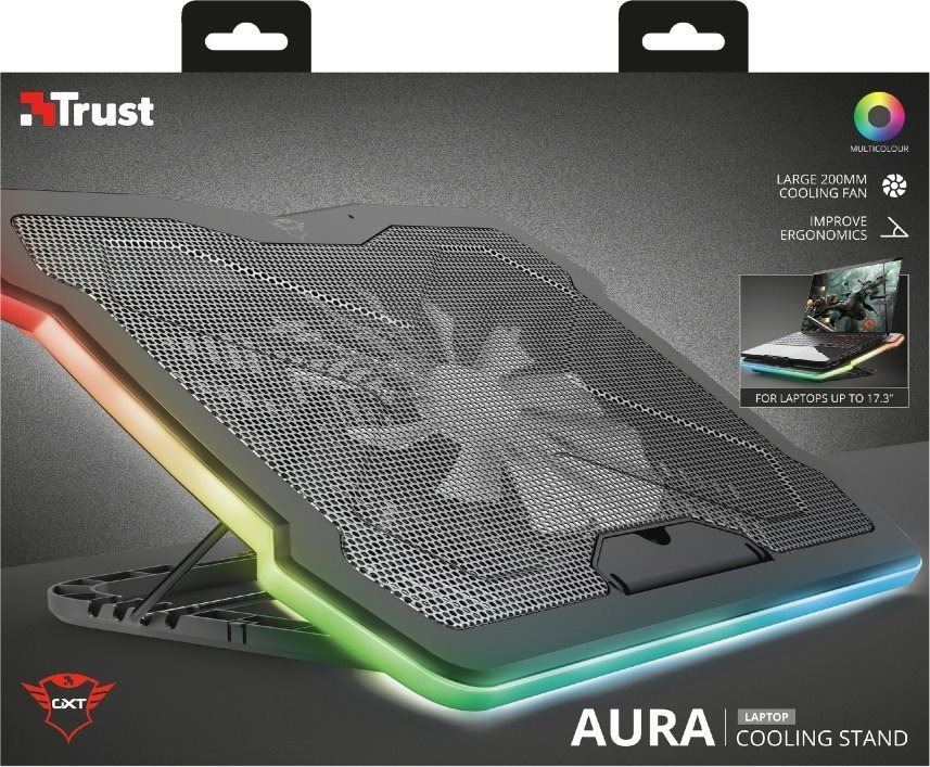 Chladící podložka pod notebook Trust GXT1126 Aura Laptop Cooling Stand