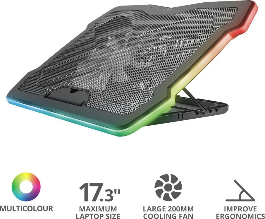 Chladící podložka pod notebook Trust GXT1126 Aura Laptop Cooling Stand