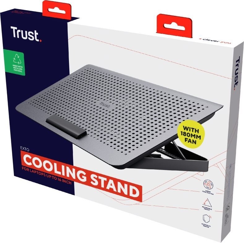 Chladící podložka pod notebook Trust Exto Laptop Cooling Stand ECO certified