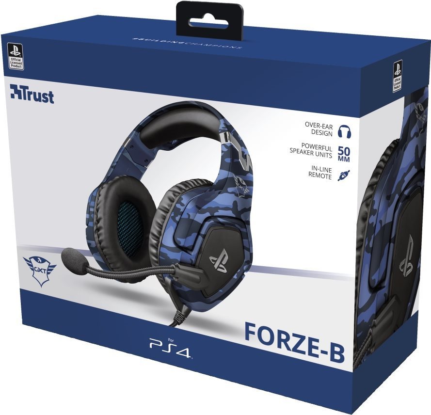 Herní sluchátka Trust GXT 488 Forze PS4 Blue