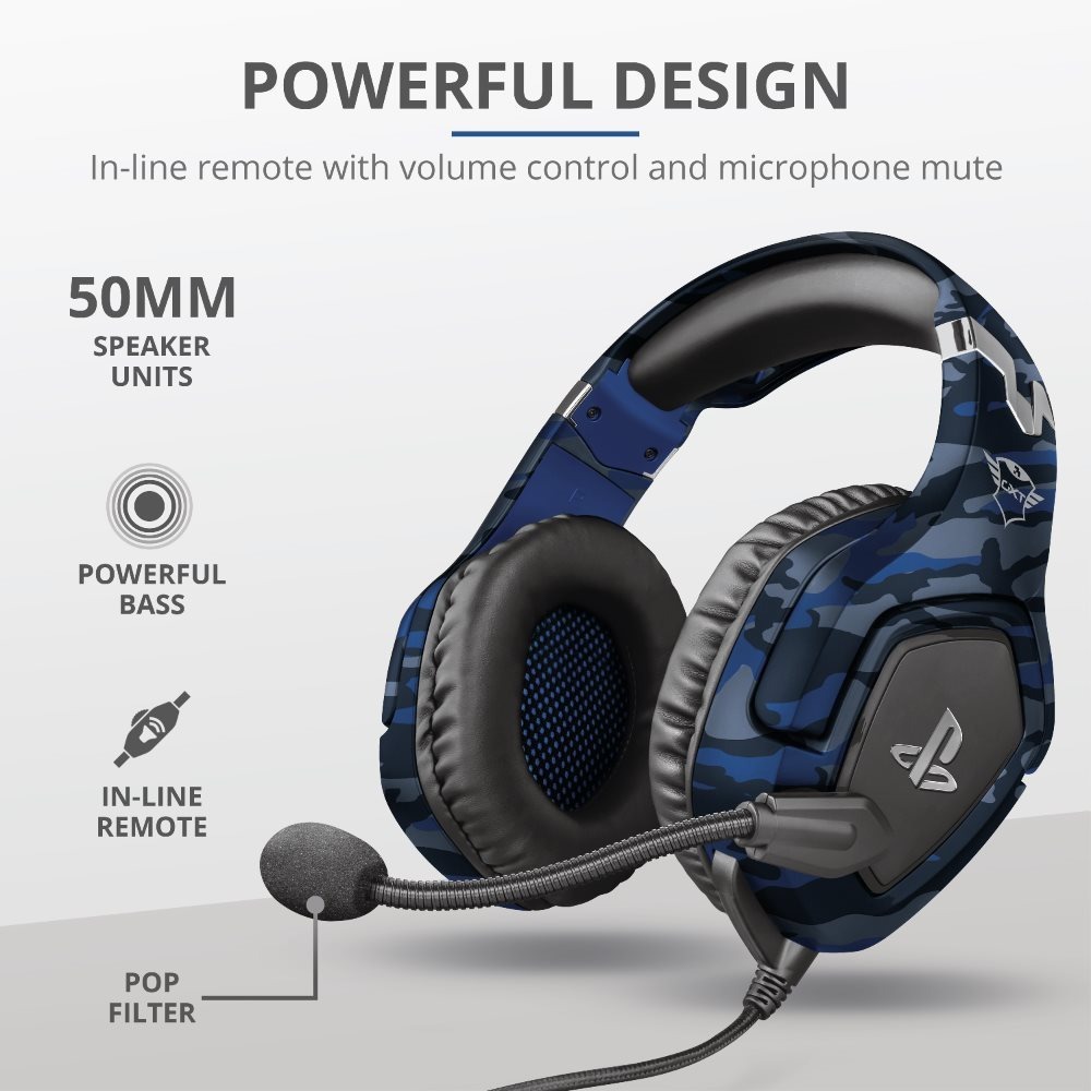 Herní sluchátka Trust GXT 488 Forze PS4 Blue