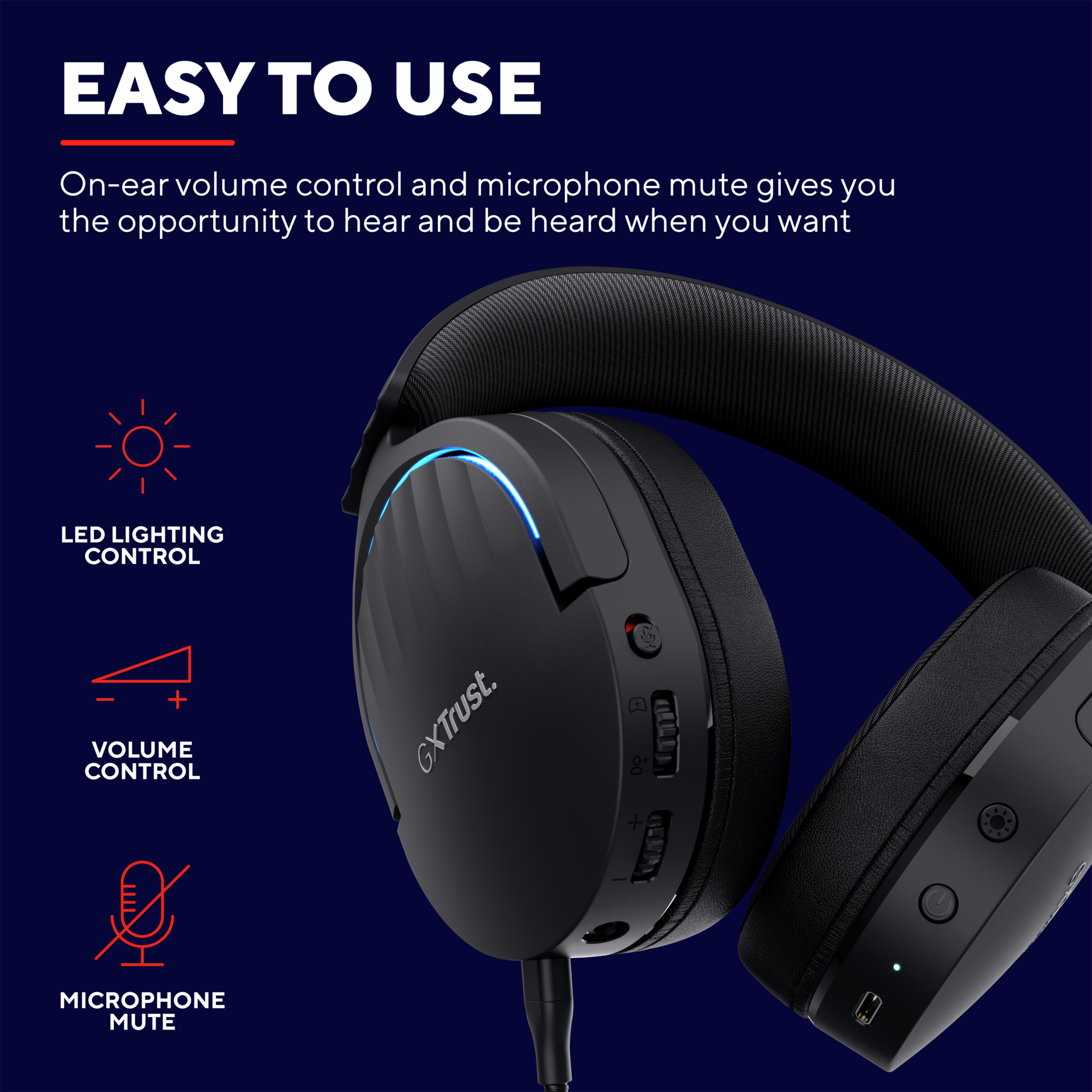 Herné slúchadlá Trust GXT491 FAYZO WIRELESS HEADSET
