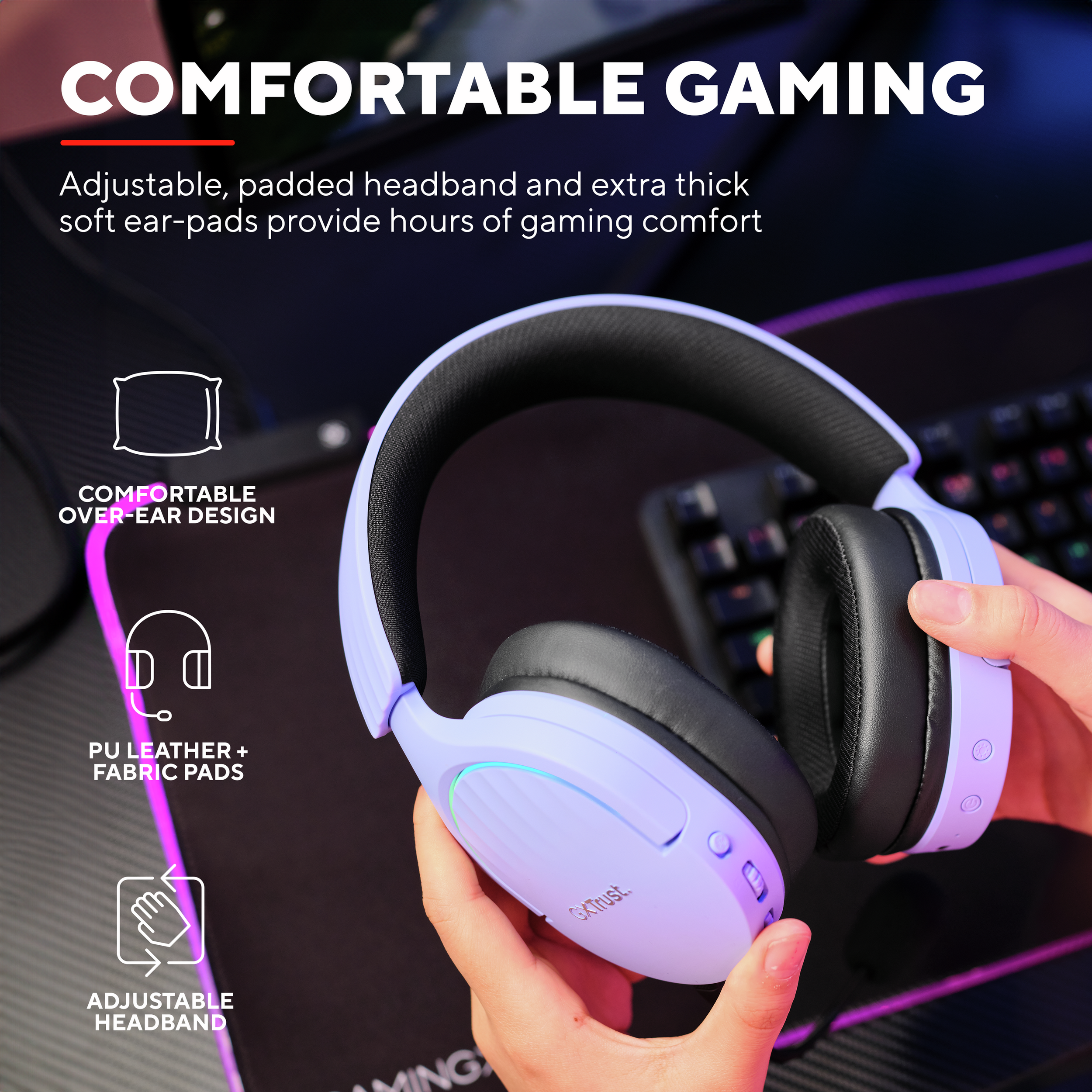 Gaming-Headset Trust GXT491P FAYZO WIRELESS HEADSET