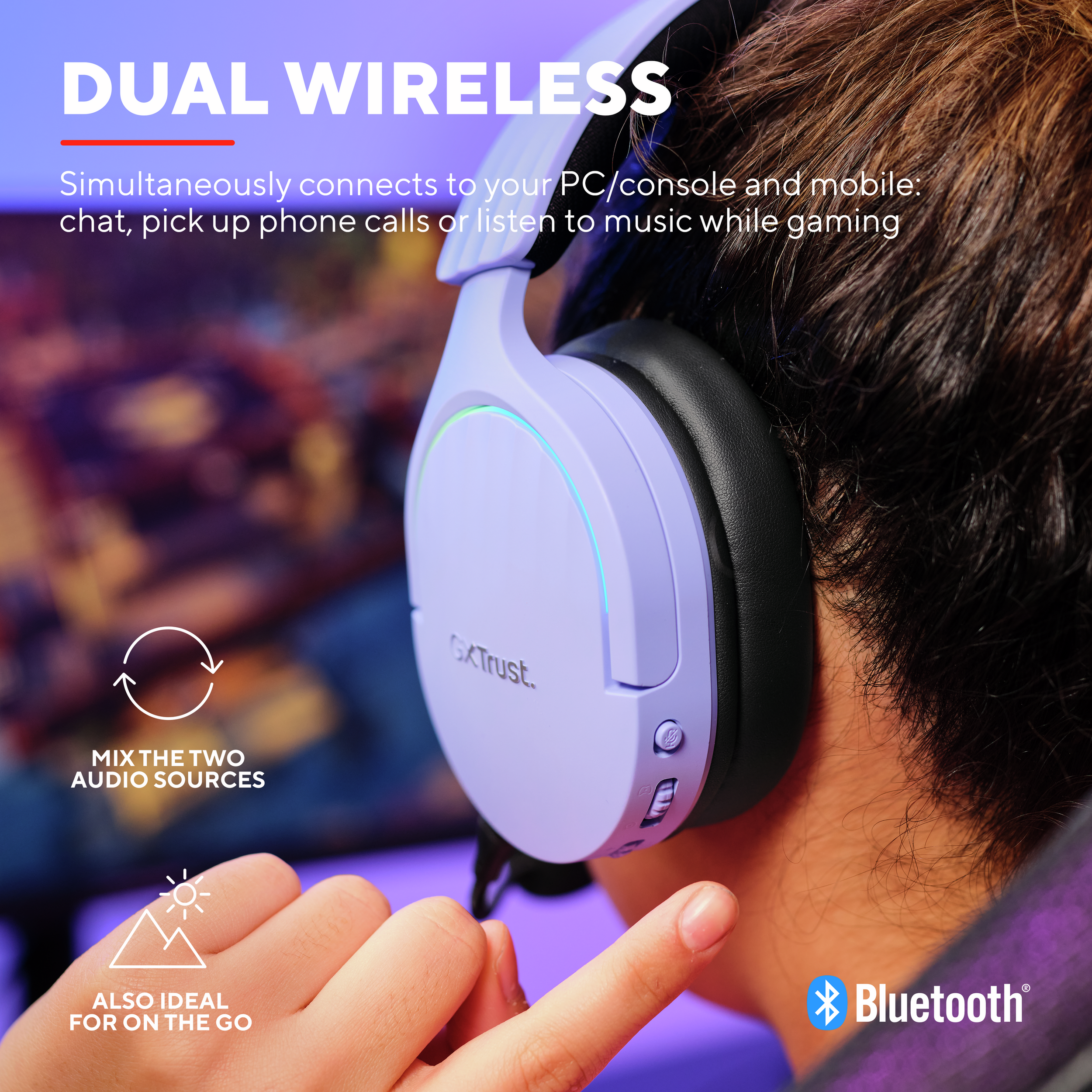 Gaming-Headset Trust GXT491P FAYZO WIRELESS HEADSET