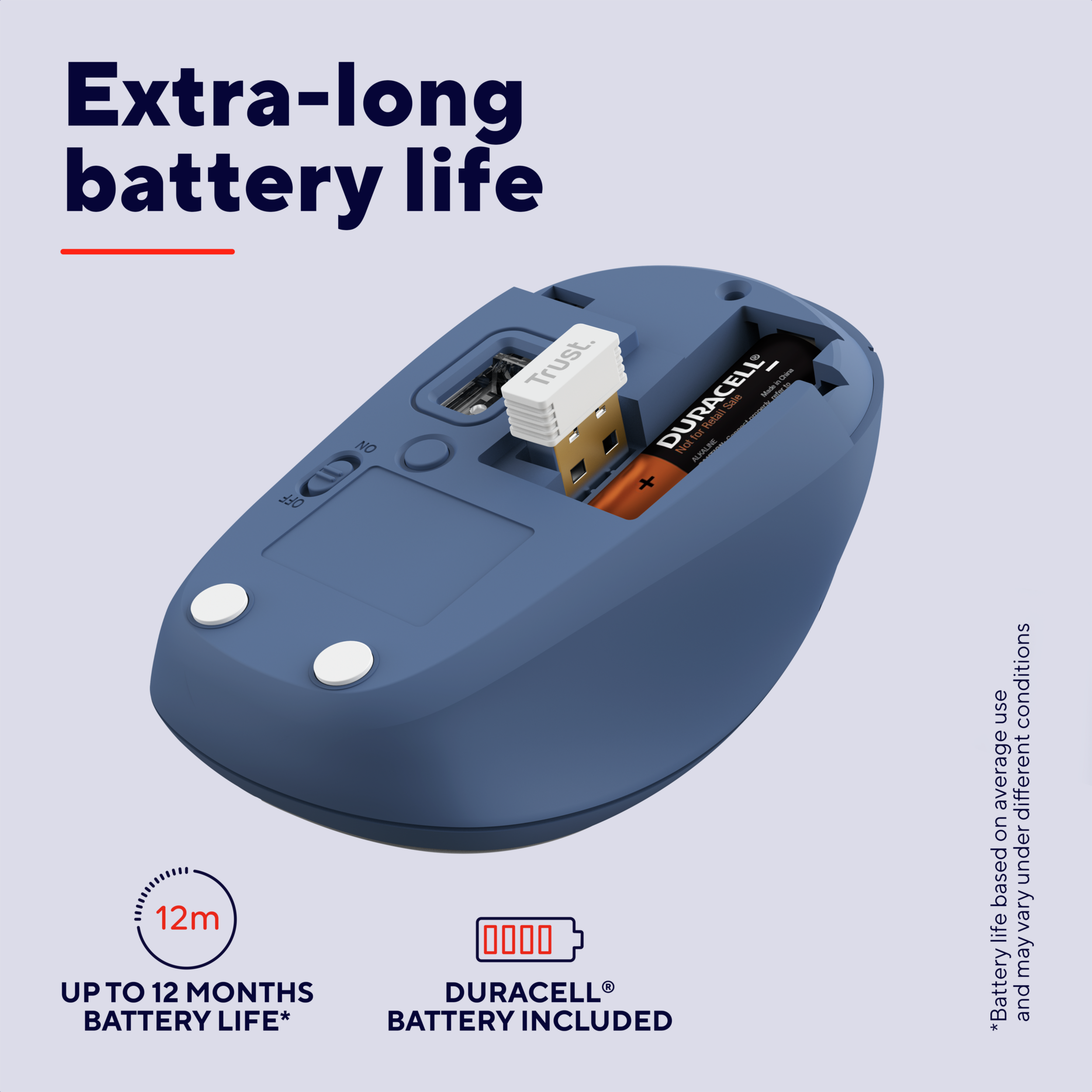 Trust Yvi+ Multi-Device Wireless-Bluetooth Silent Mouse