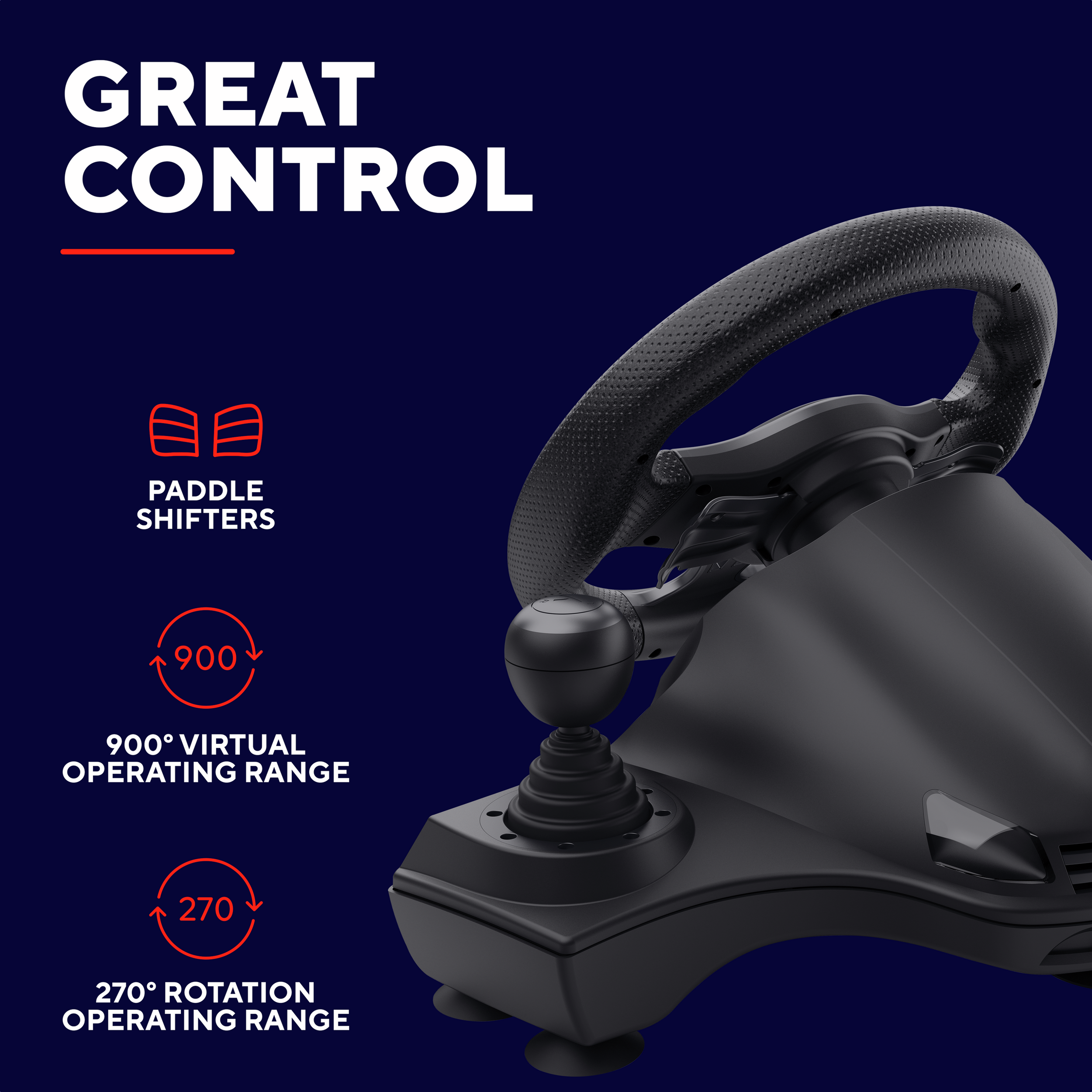 Steering wheel TRUST GXT289 Movi Racing Wheel