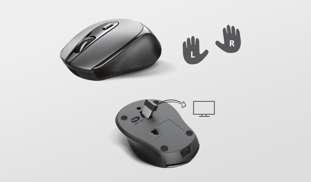 Trust Zaya Rechargeable Wireless Mouse, Black