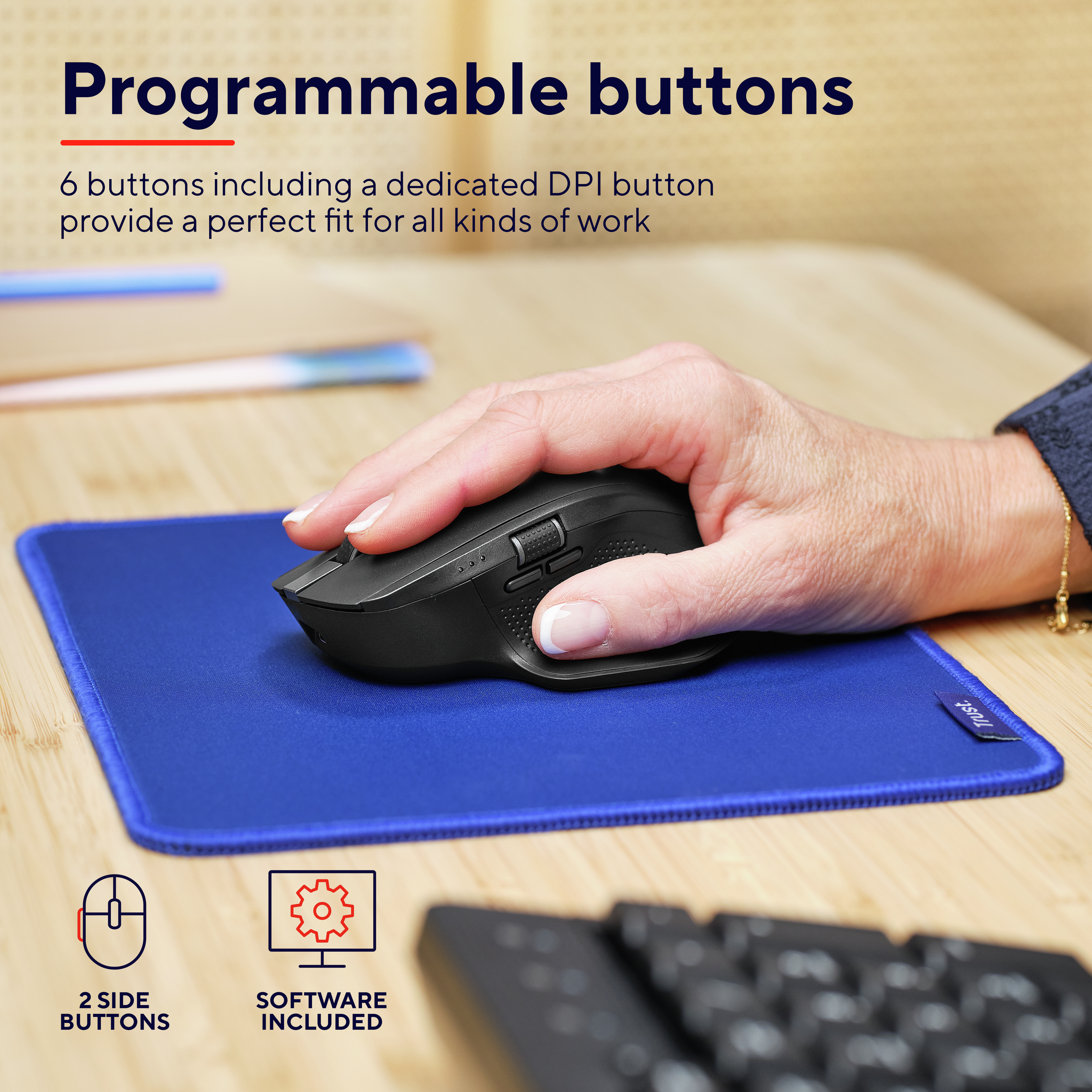 Trust OZAA+ MULTI-CONNECT Wireless Mouse
