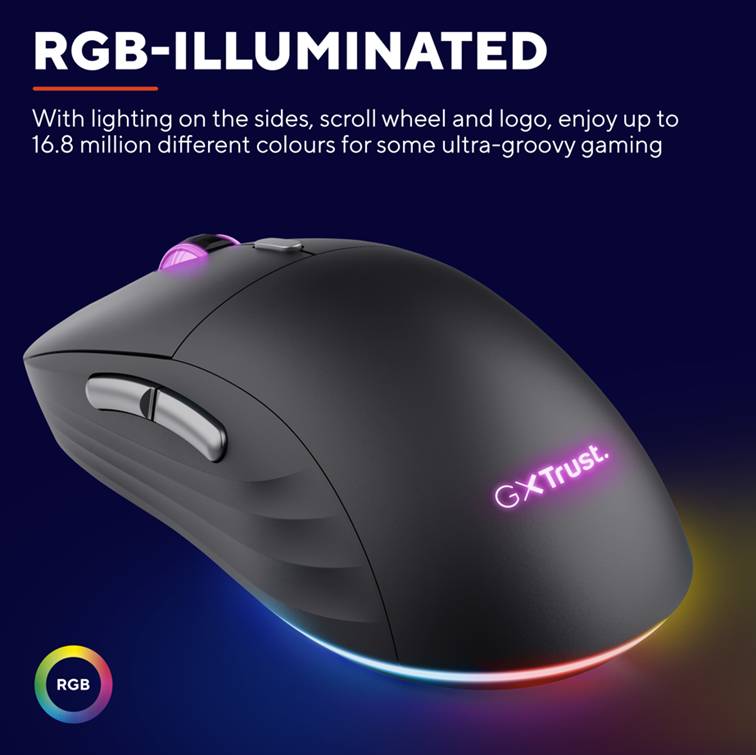 Trust GXT926 REDEX II Eco Kabellose Gaming-Maus