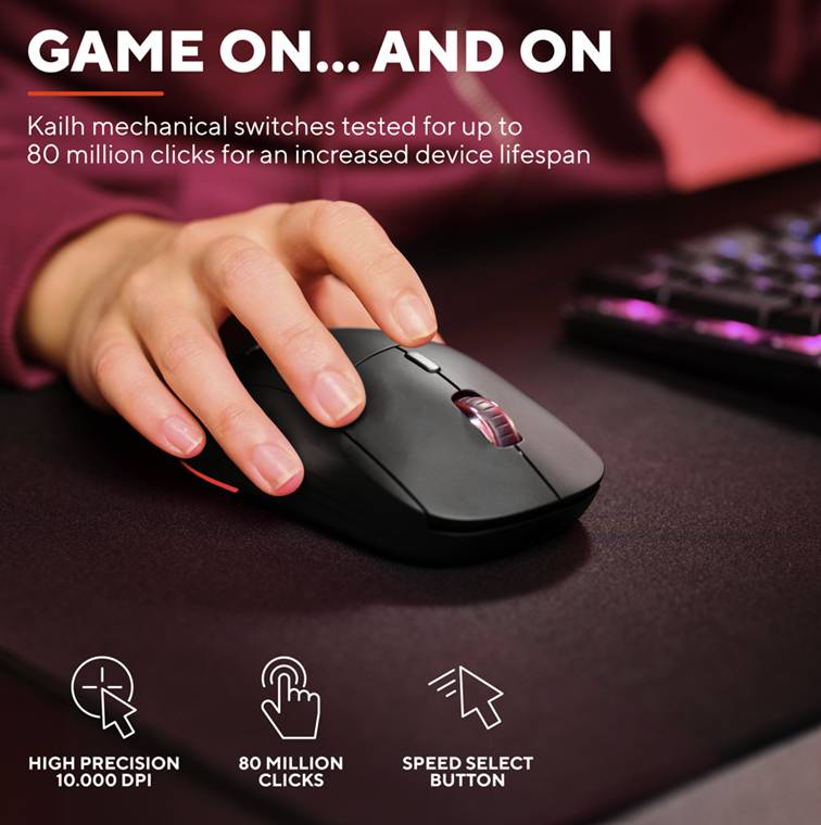 Trust GXT926 REDEX II Eco Kabellose Gaming-Maus