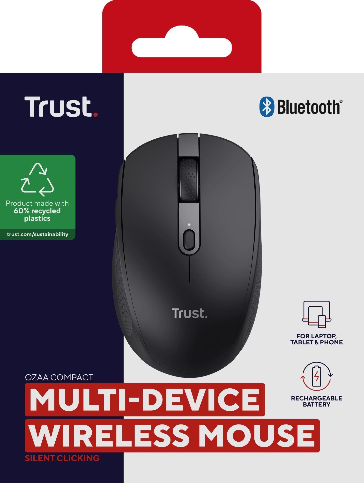 Trust OZAA COMPACT Eco Wireless Mouse Black
