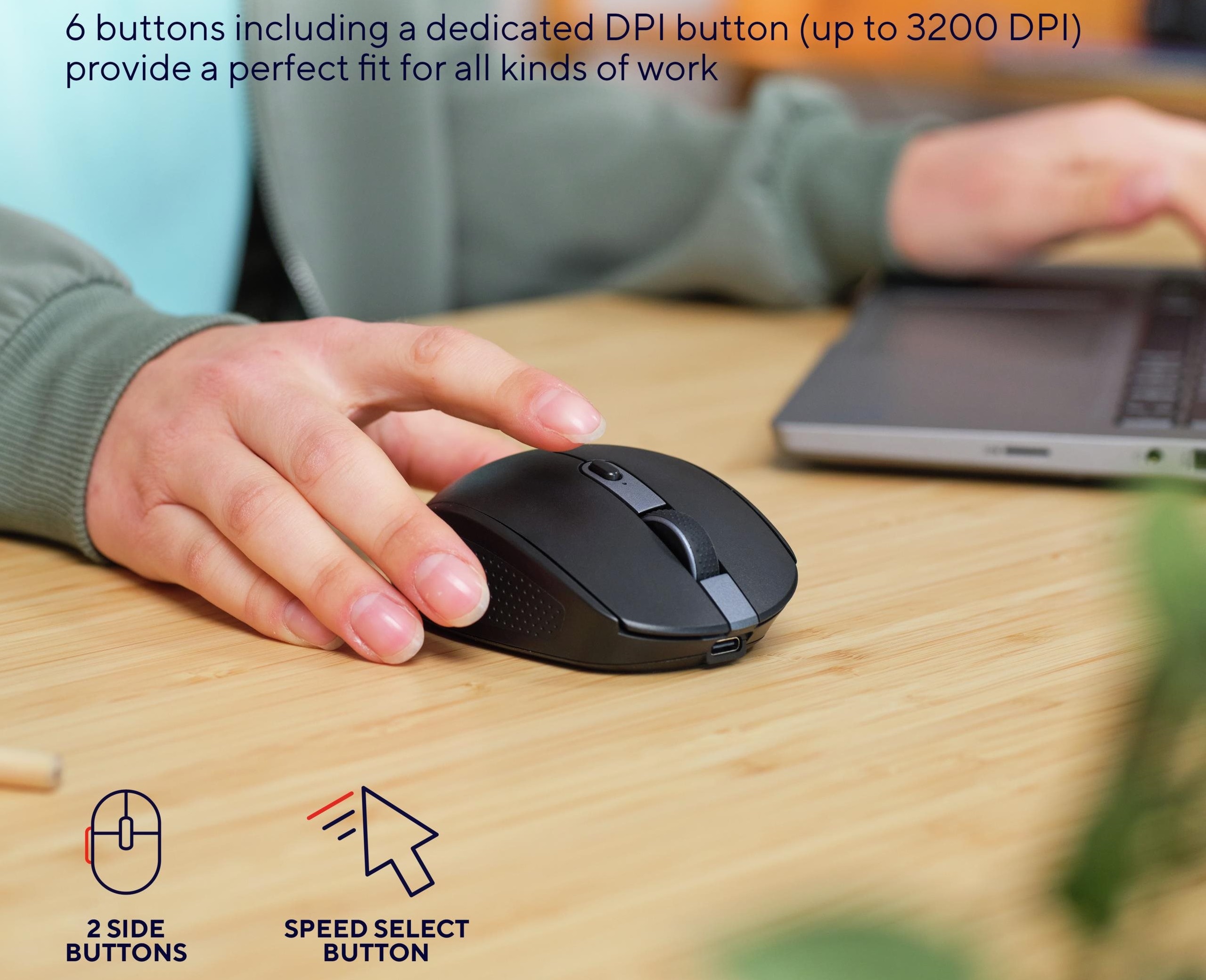 Trust OZAA COMPACT Eco Wireless Mouse Black