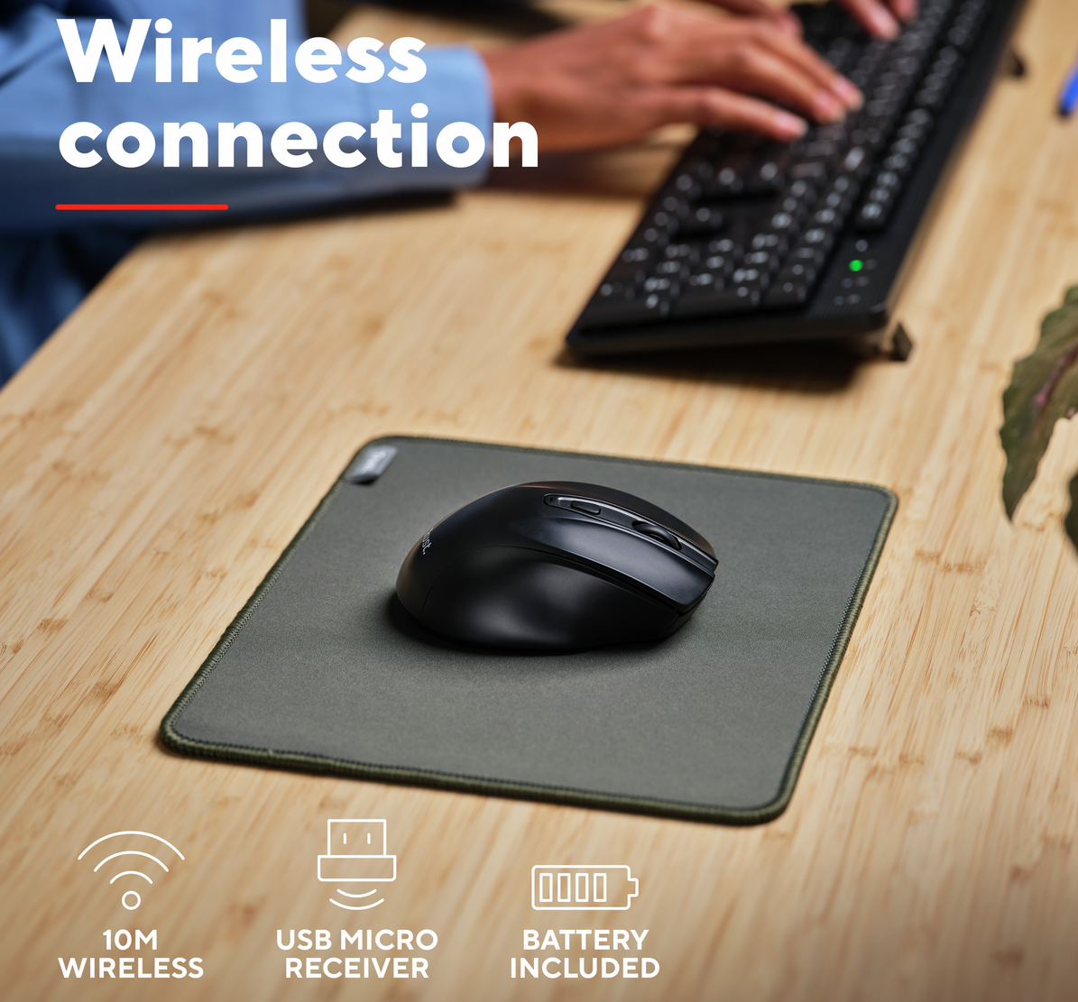 Trust NITO Silent Wireless Mouse egér
