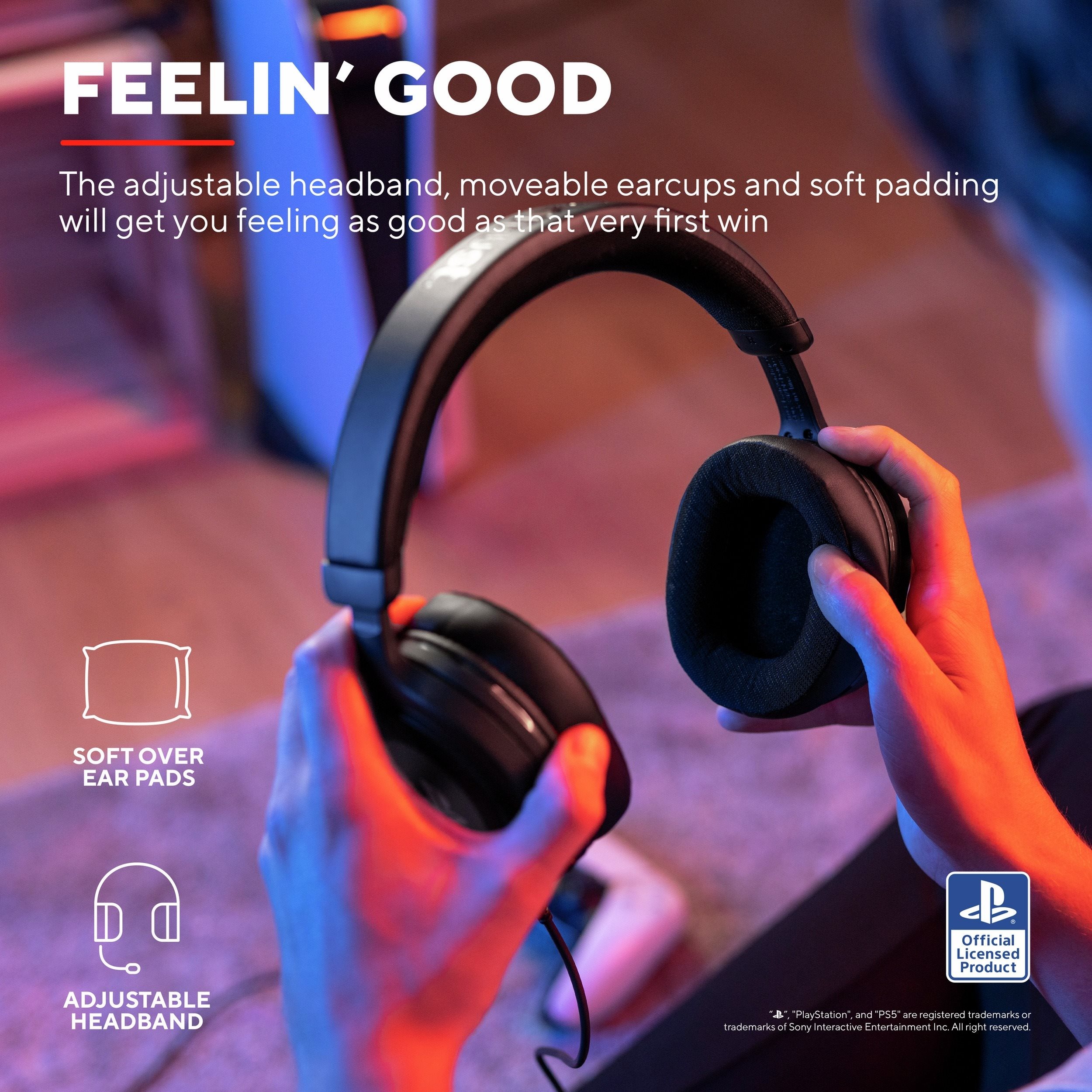 Herní sluchátka Trust GXT 498 FORTA HEADSET official PlayStation®5 licence bílá