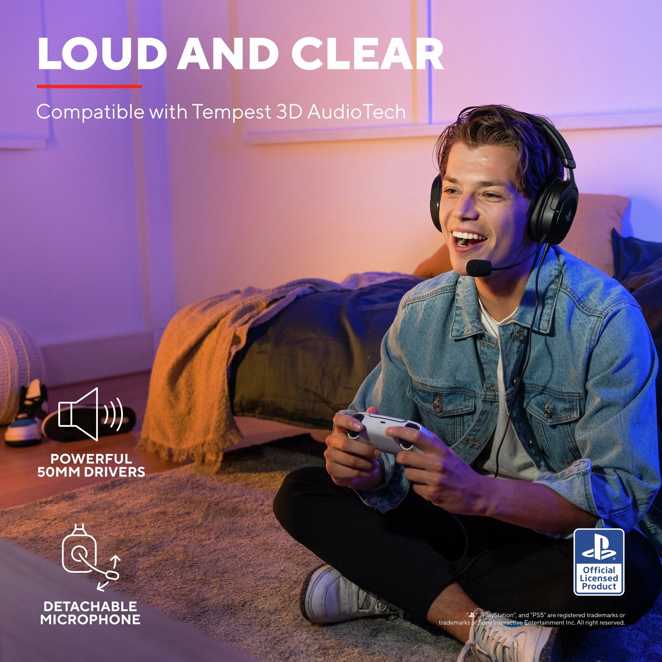 Trust GXT498 FORTA HEADSET - PS5 licence - black