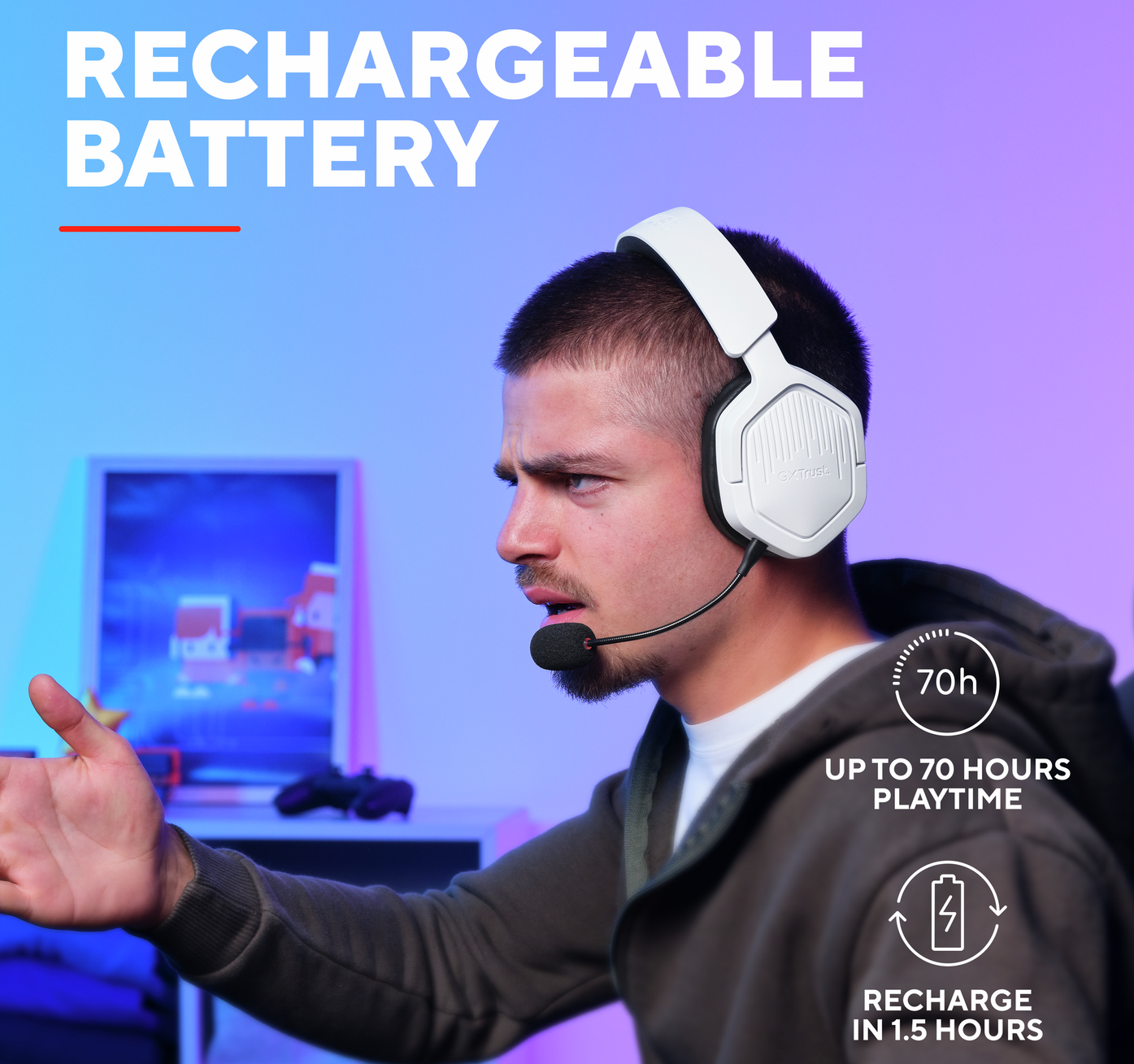 Gaming headset Trust GXT1493W RAVOX