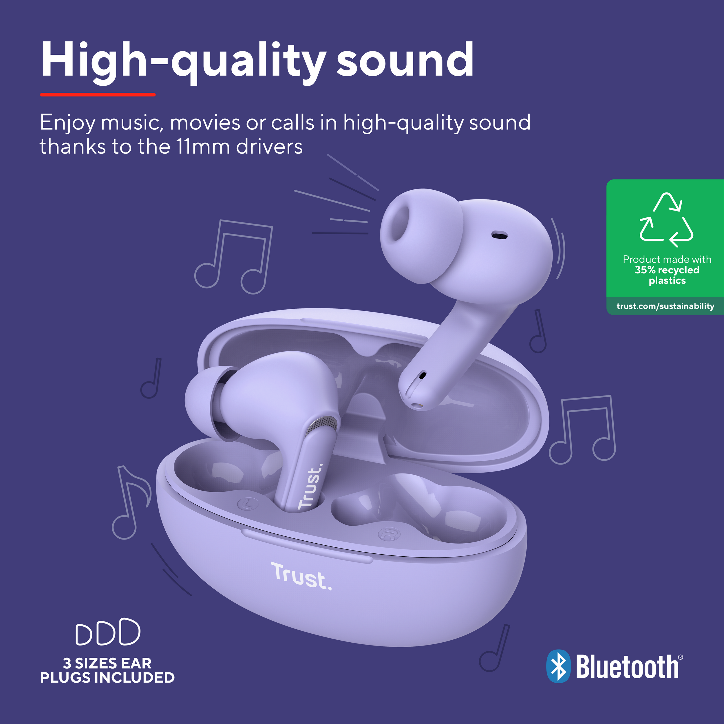 Trust YAVI ENC wireless earbuds