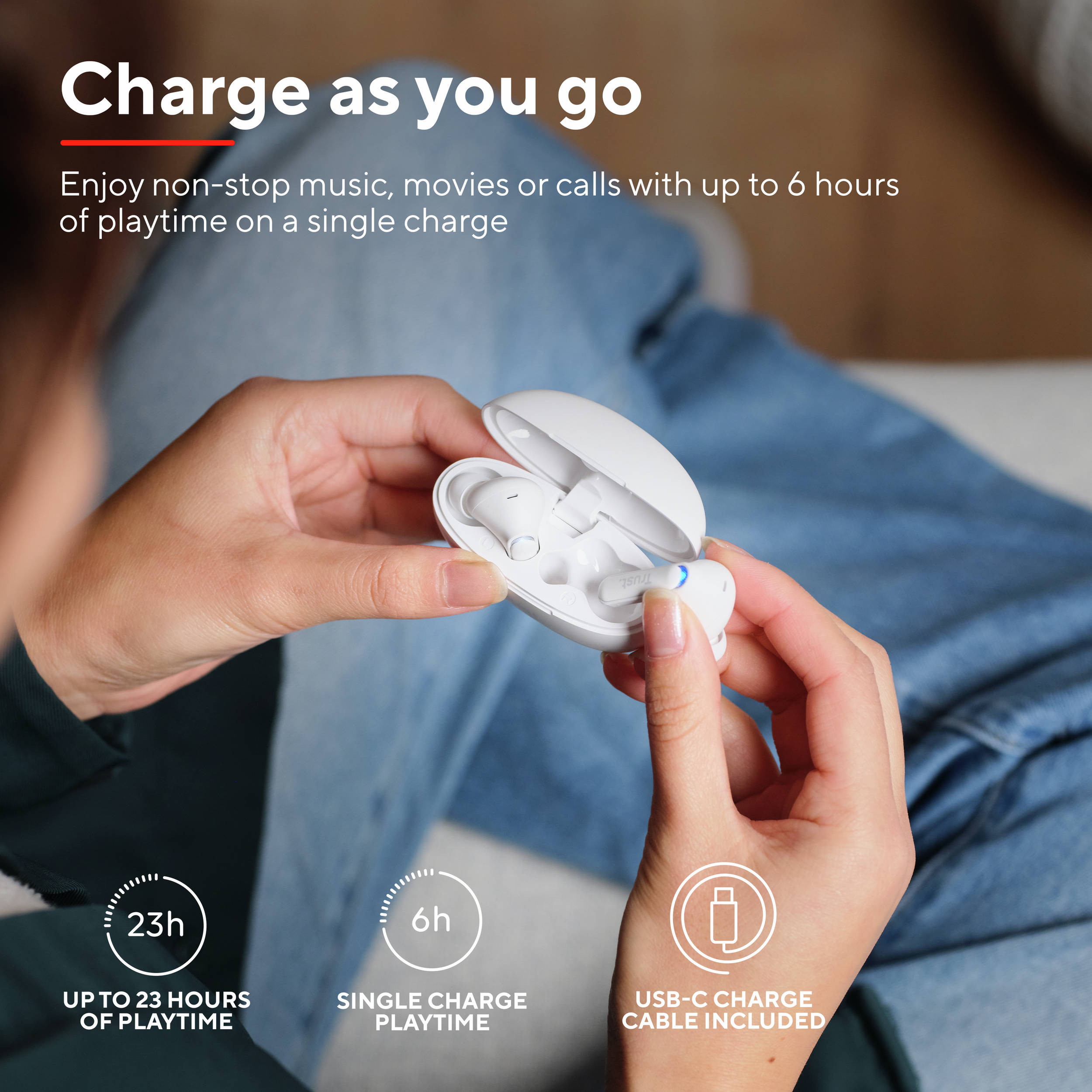 Trust YAVI ENC wireless earbuds