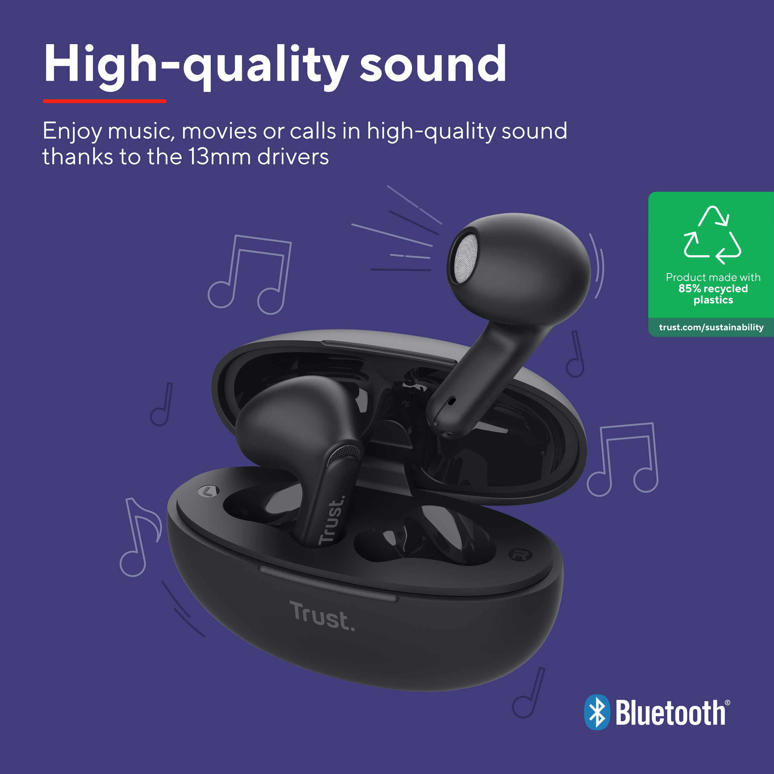 Trust YAVI ENC wireless earphones