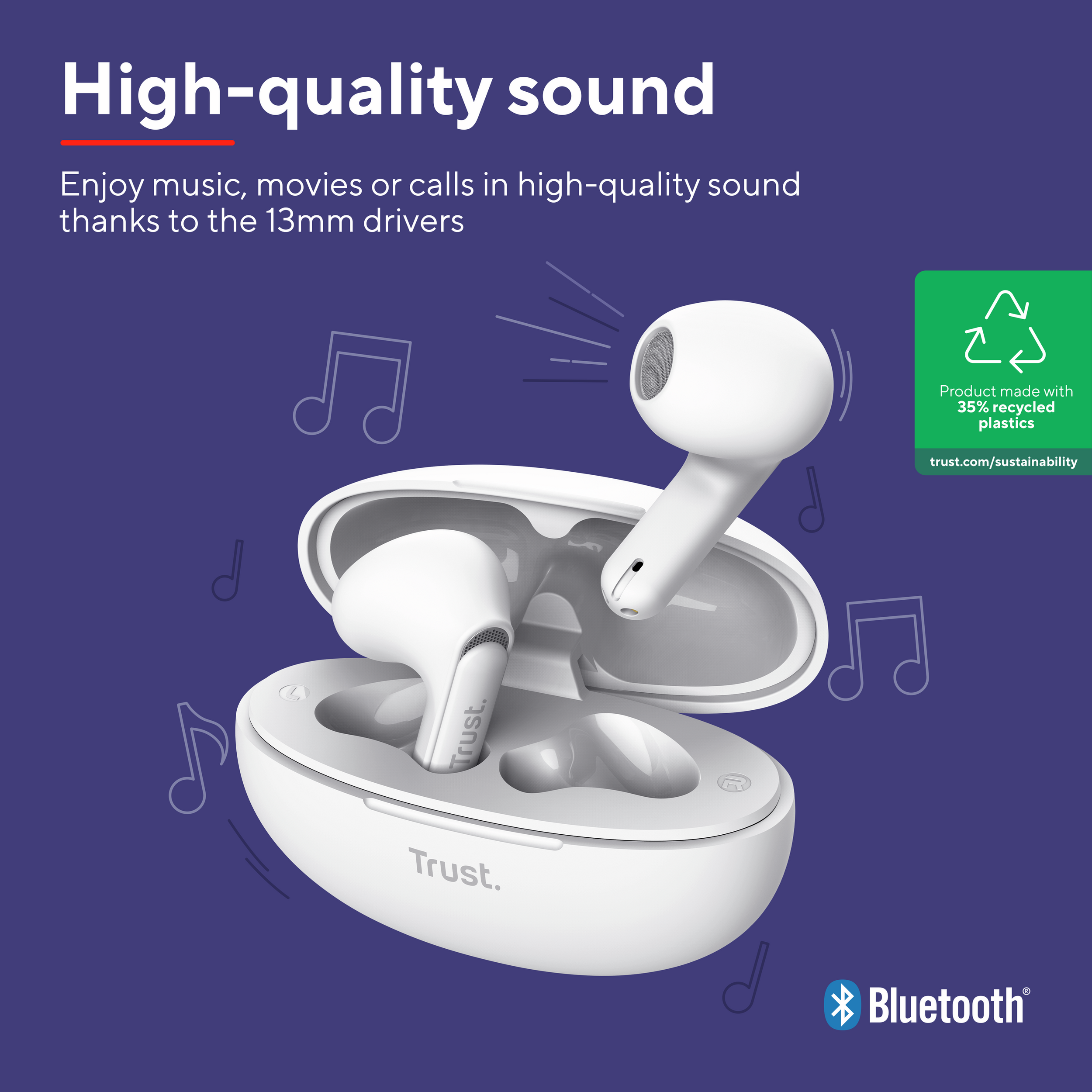 Trust YAVI ENC wireless earphones