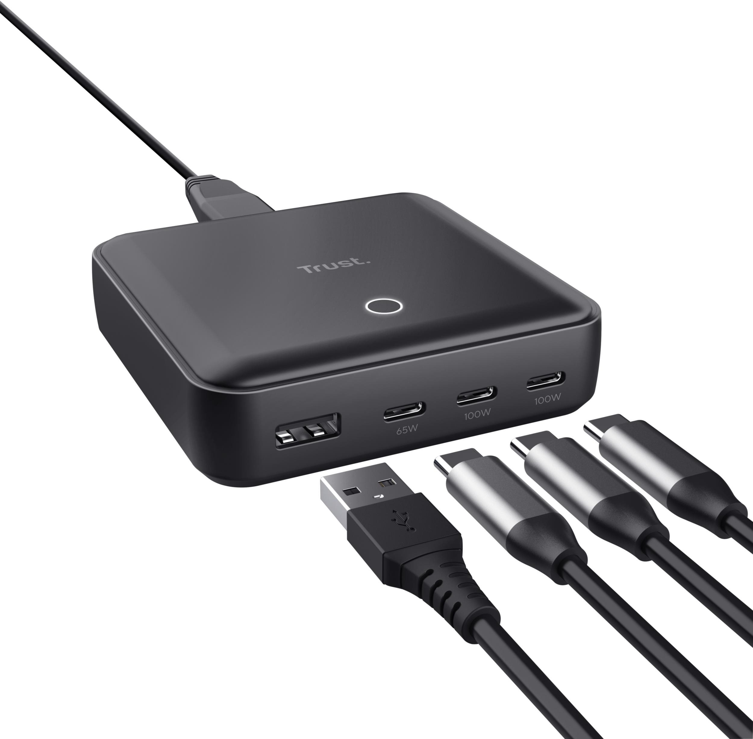 Trust MAXO 100W 4-PORT USB-C mains charger