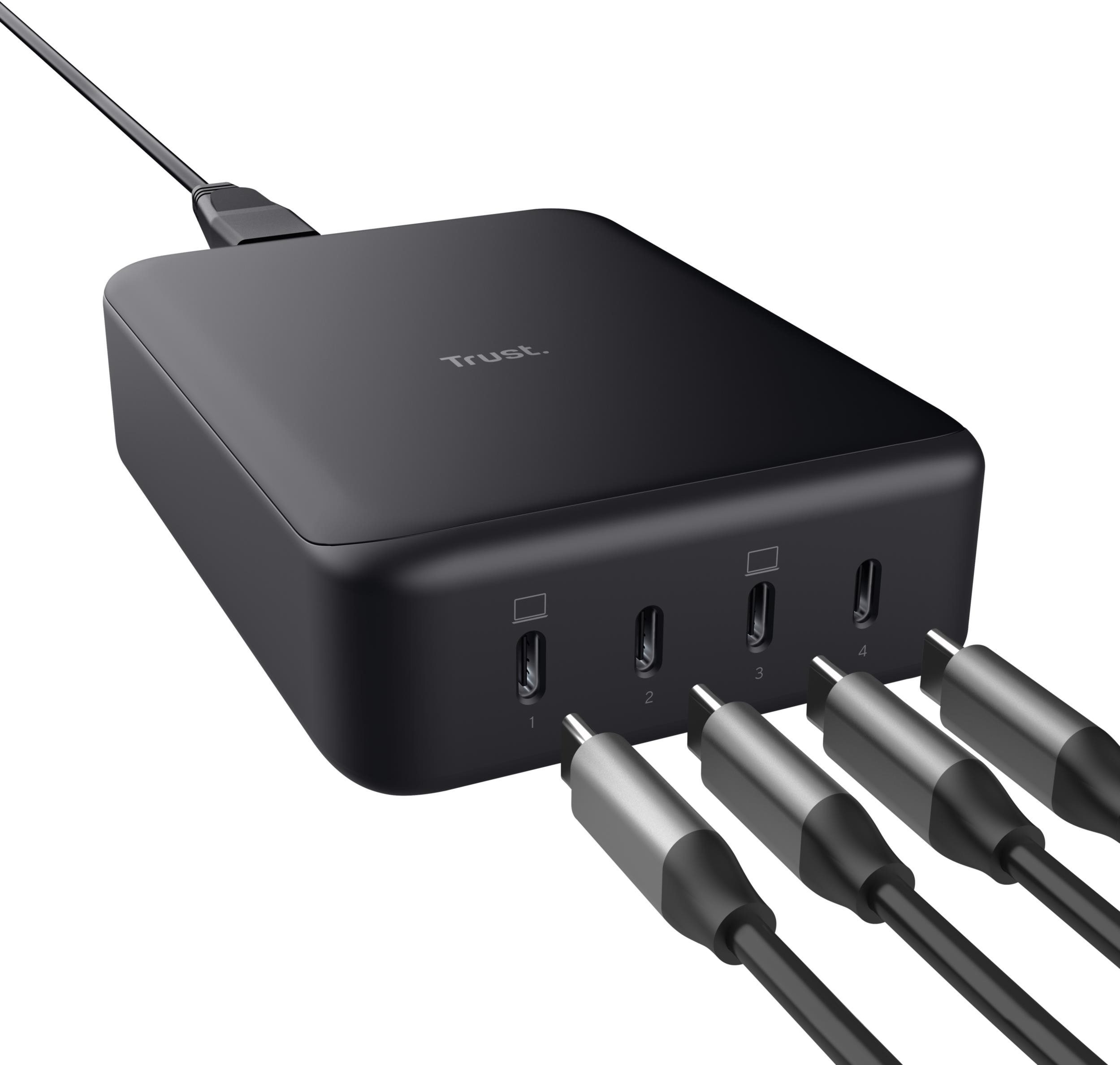 Nabíječka do sítě Trust MAXO 240W 4-PORT USB-C