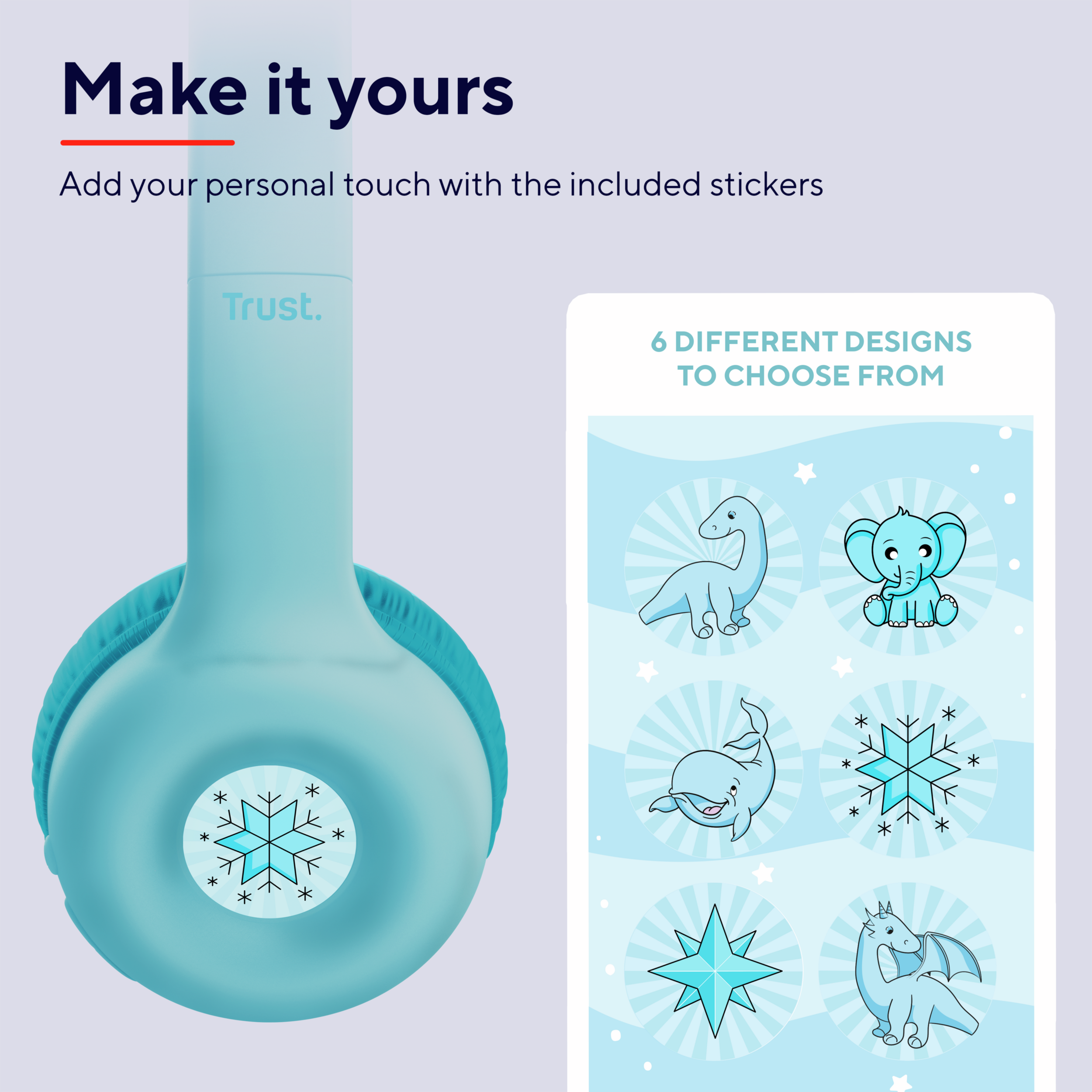 Trust NOUNA Wireless Kids Headphones