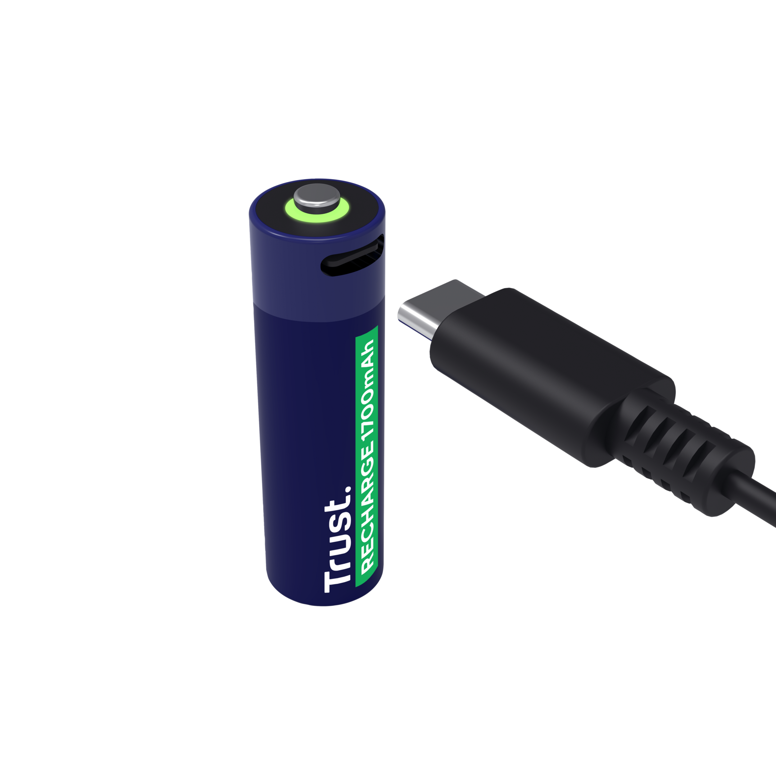Nabíjecí baterie Trust USB-C Rechargeable Batteries 2P - AA