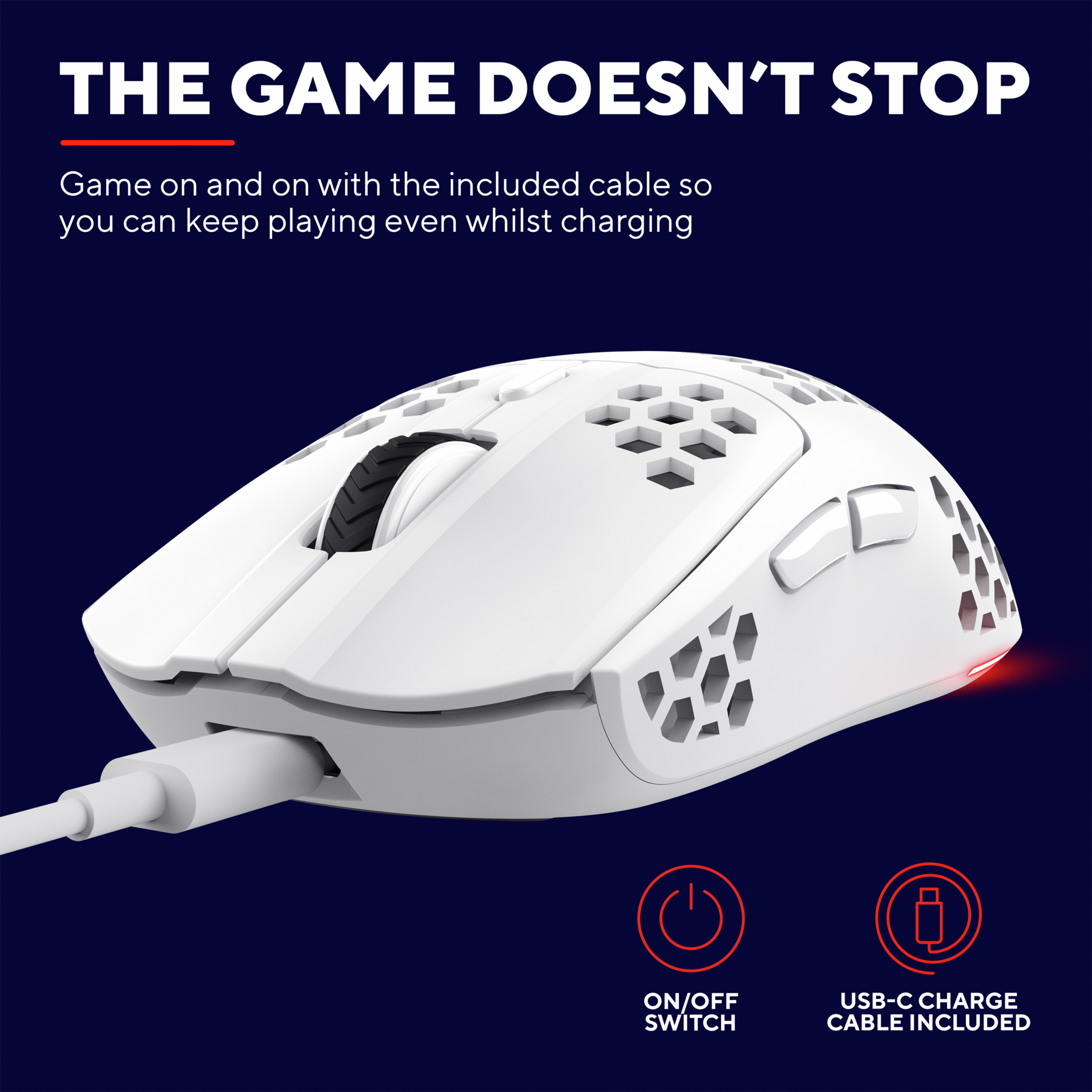 Gaming-Maus Trust GXT929W HELOX LIGHTWEIGHT