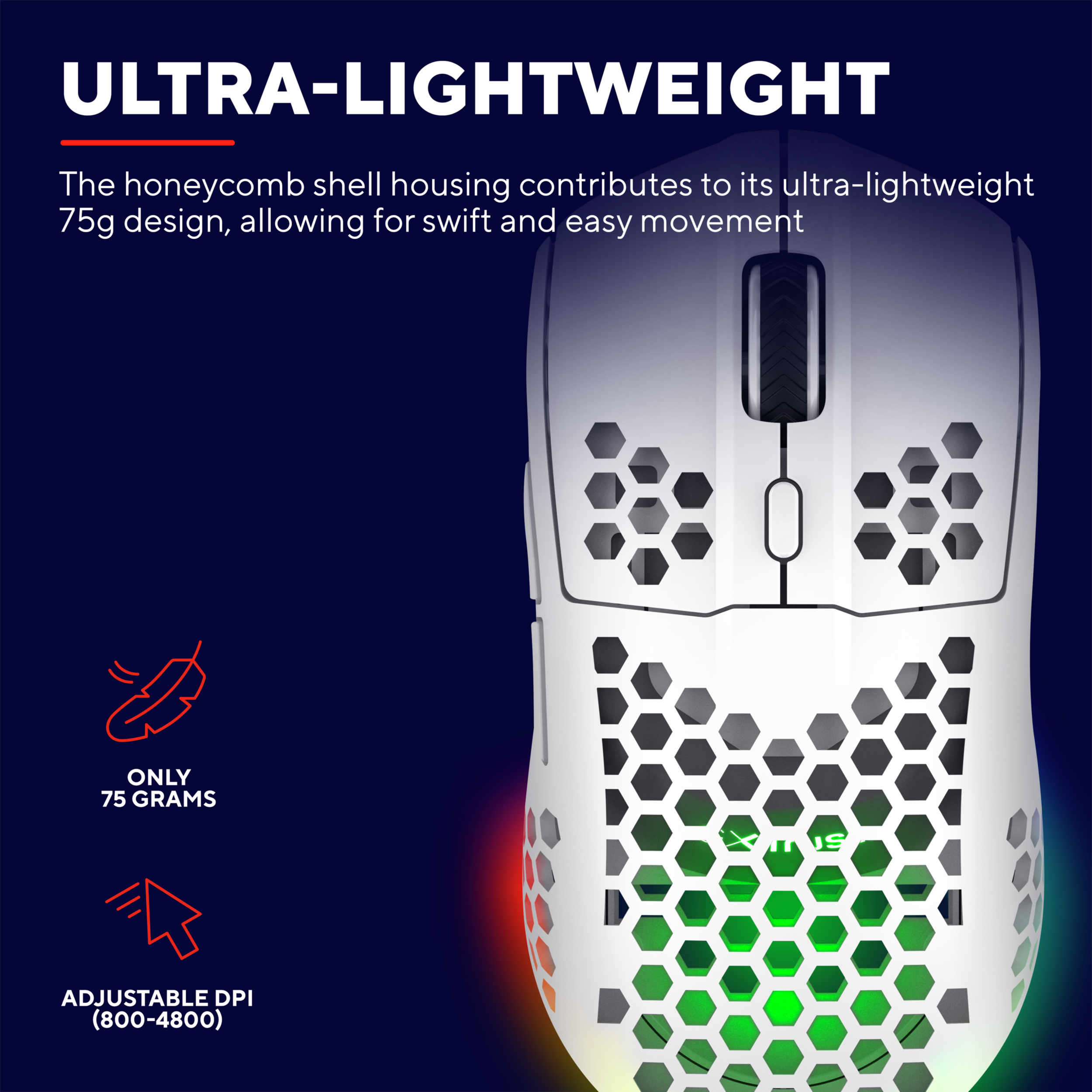 Gaming-Maus Trust GXT929W HELOX LIGHTWEIGHT