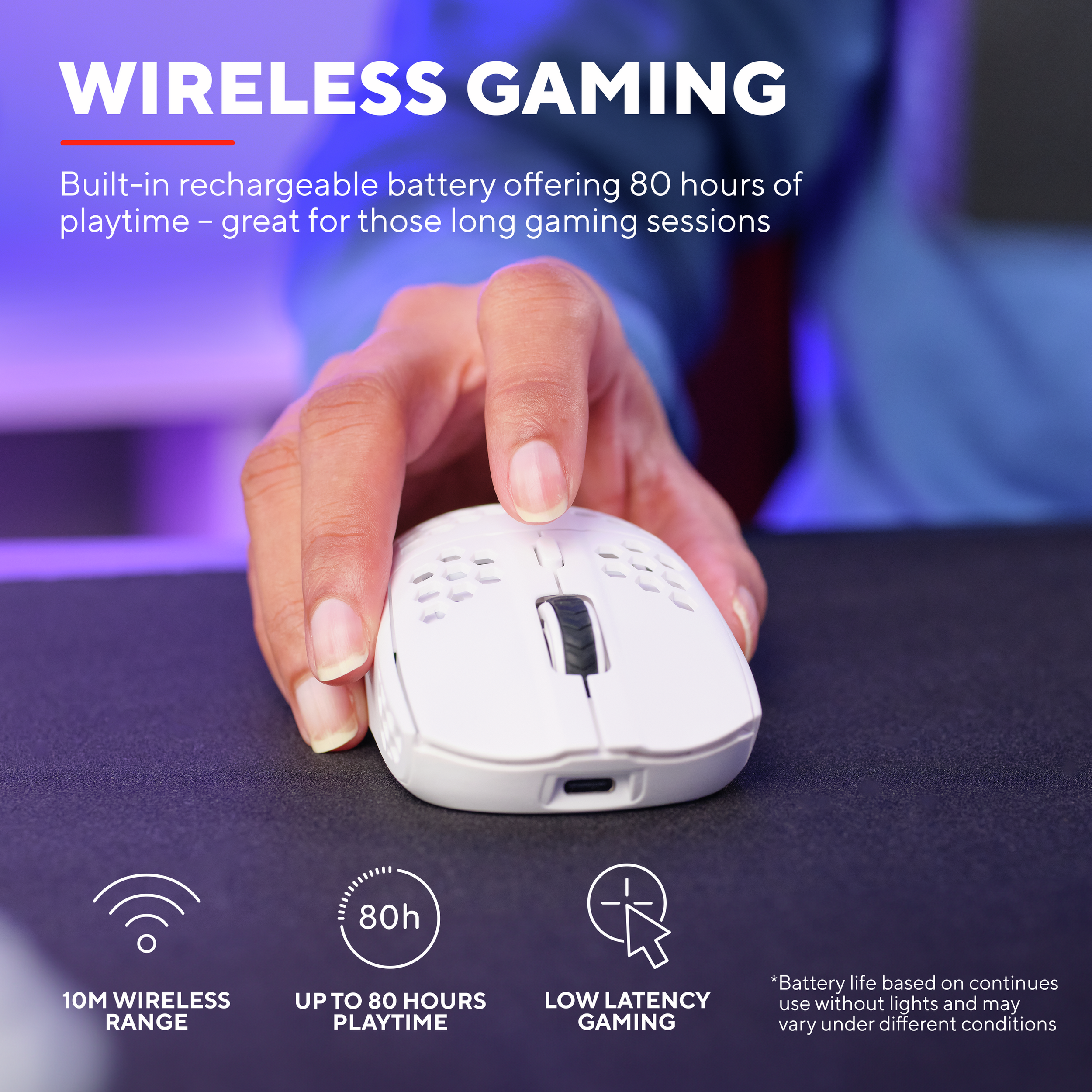 Gaming-Maus Trust GXT929W HELOX LIGHTWEIGHT