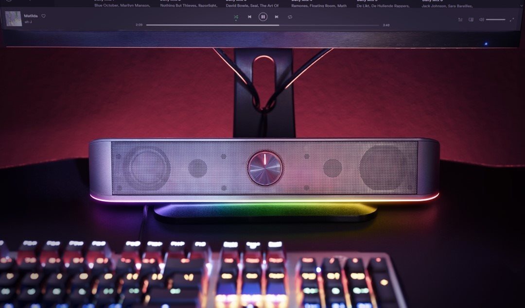 SoundBar Trust GXT 619 Thorne RGB černý