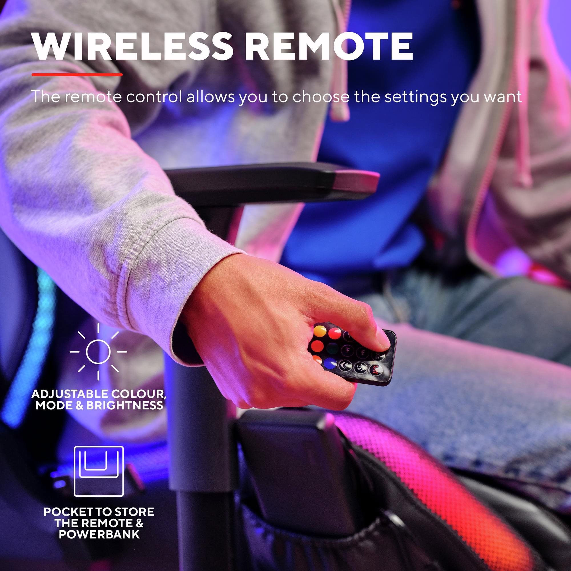 Herní židle Trust GXT 719 Ruya RGB Gaming Chair Black
