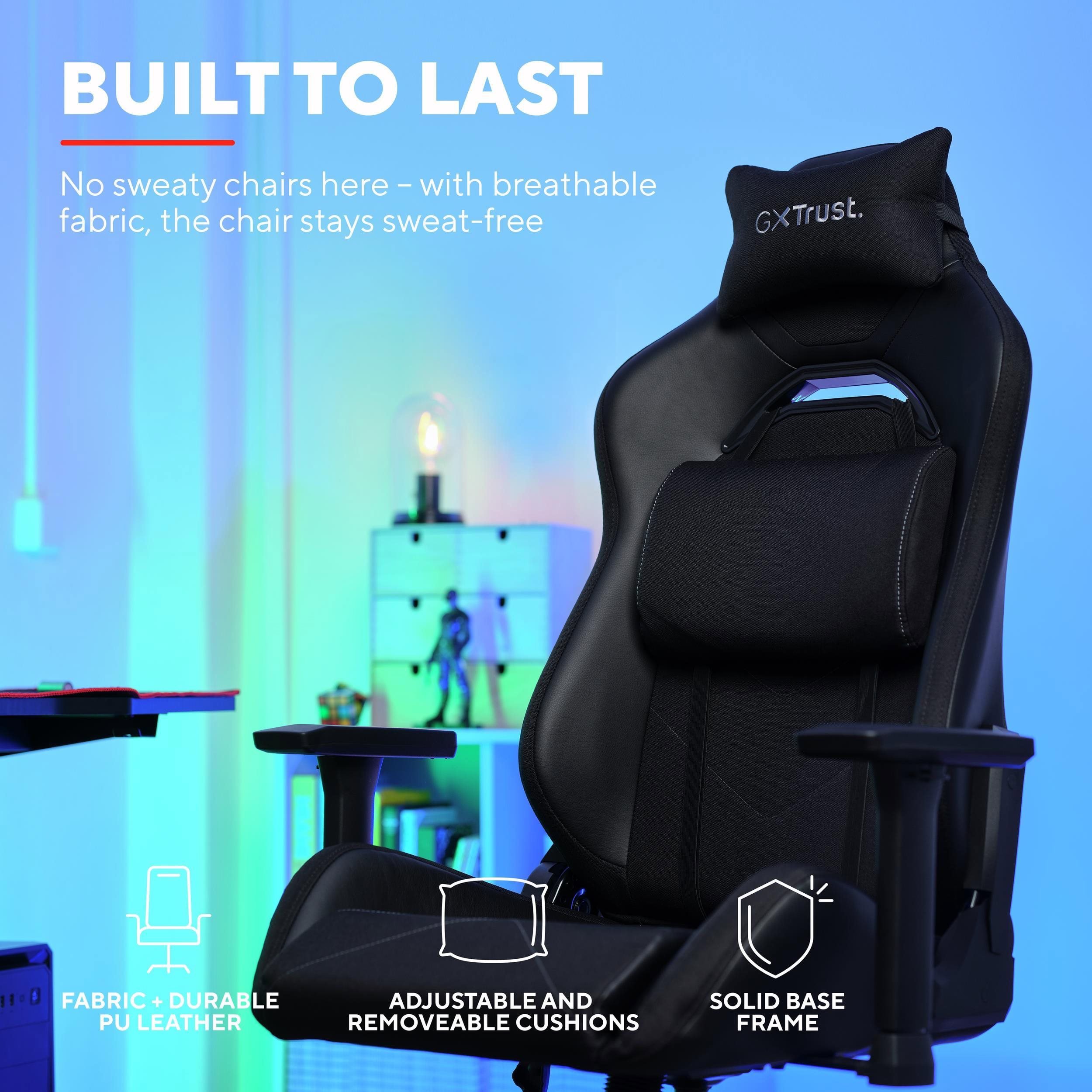 Herní židle Trust GXT714 RUYA ECO Gaming chair, černá